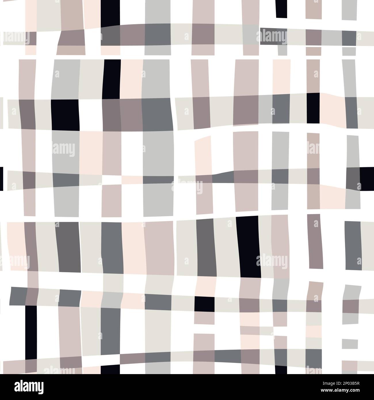 Vector Contemporary Abstract Checker Nahtloses Muster für Produkte oder Geschenkpapierdrucke. Stock Vektor
