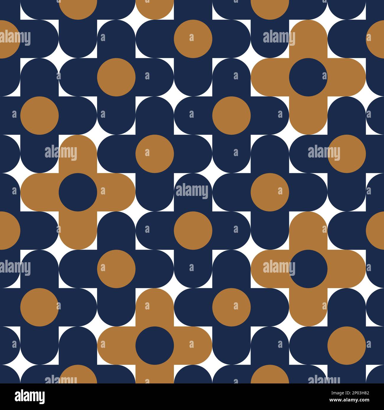 Vector Retro oder Vintage Minimalist Geometric Shapes Abstraktes nahtloses Oberflächenmuster. Stock Vektor