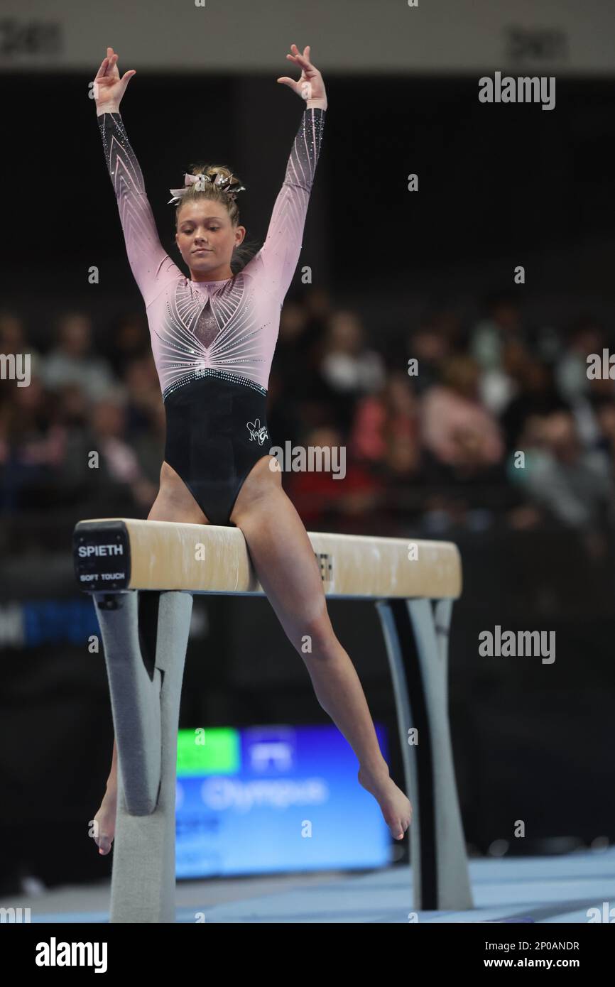 Louisville, KY, USA. 24. Februar 2023. USA Gymnastics 2023 Nastia