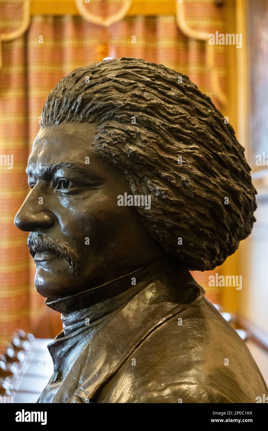 Frederick Douglass Statue im Maryland State House Capital Building in Annapolis MD Stockfoto