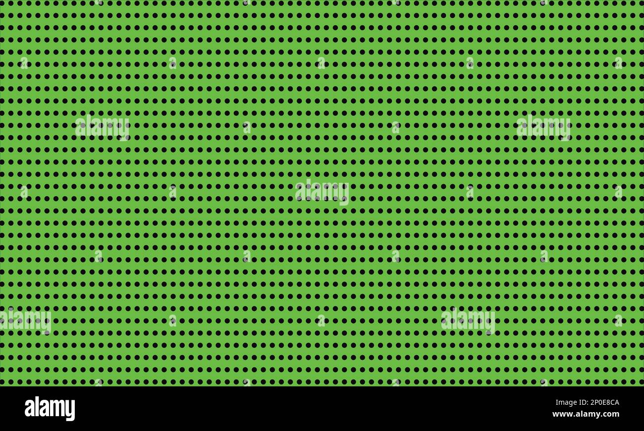 Schwarzer Punkt auf grünem Hintergrund Stock Vektor