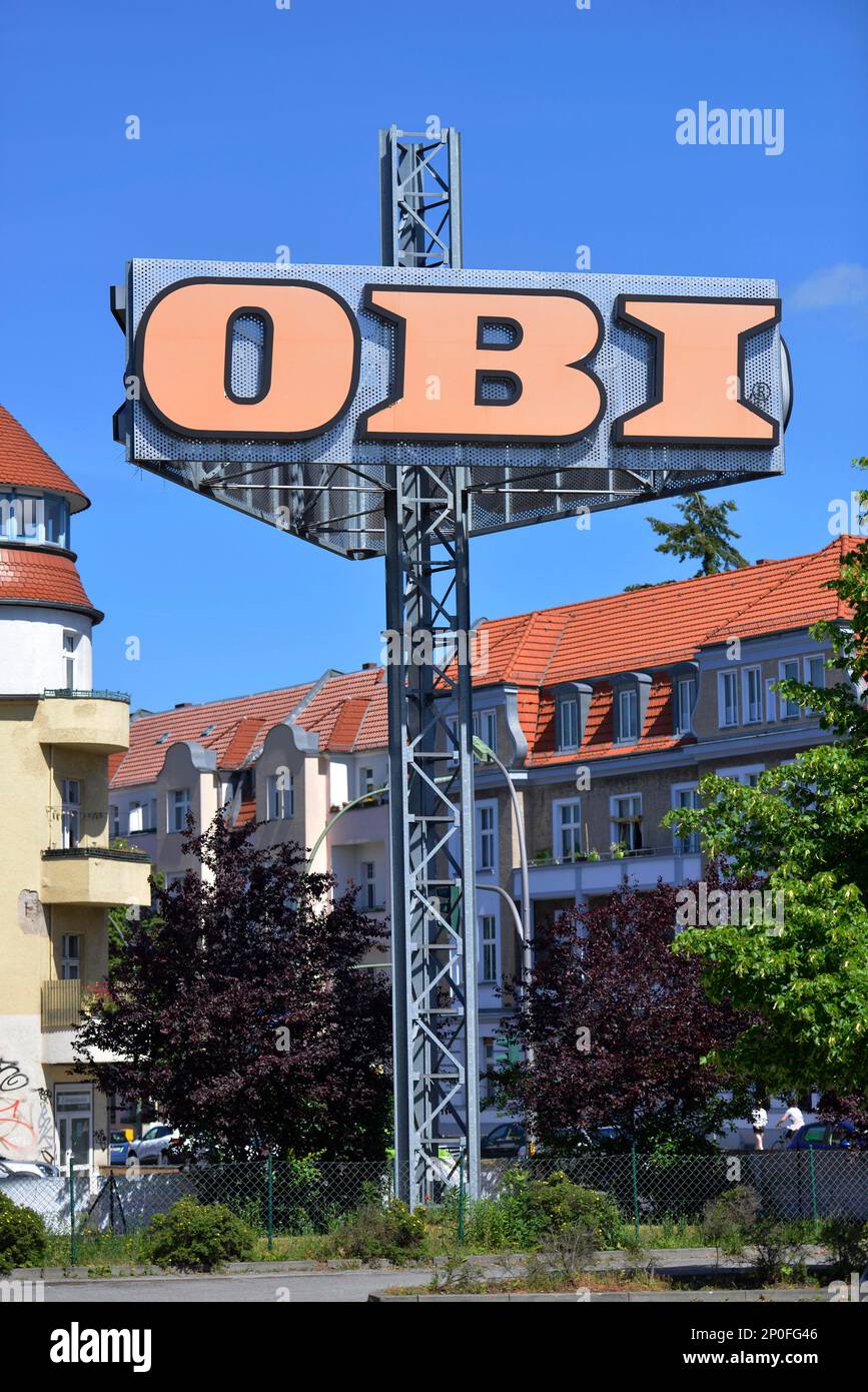 Obi Markt, Waidmannsluster Damm, Wittenau, Reinickendorf, Berlin, Deutschland Stockfoto