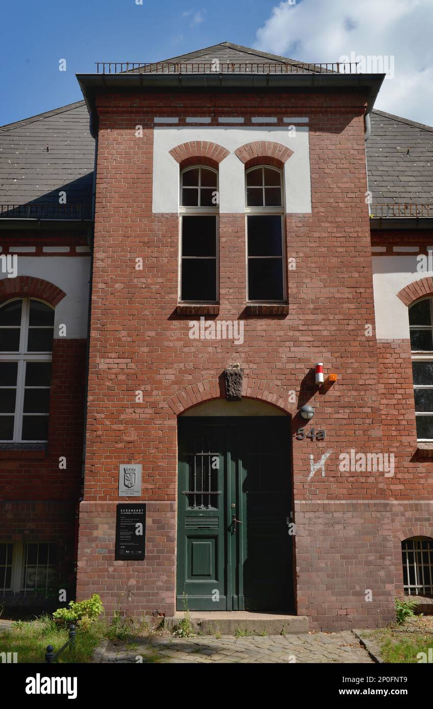 Memorial, SA-Gefängnis, Papestraße, Tempelhof, Berlin, Deutschland Stockfoto