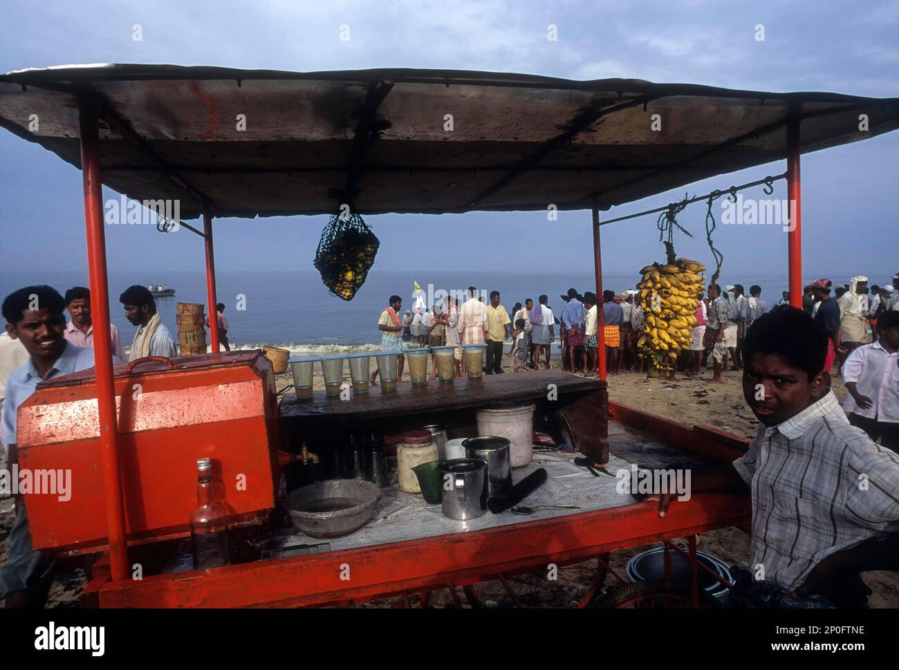 Tanur, kleine Fischerstadt an der Küste, Malappuram, kerala, Indien Stockfoto