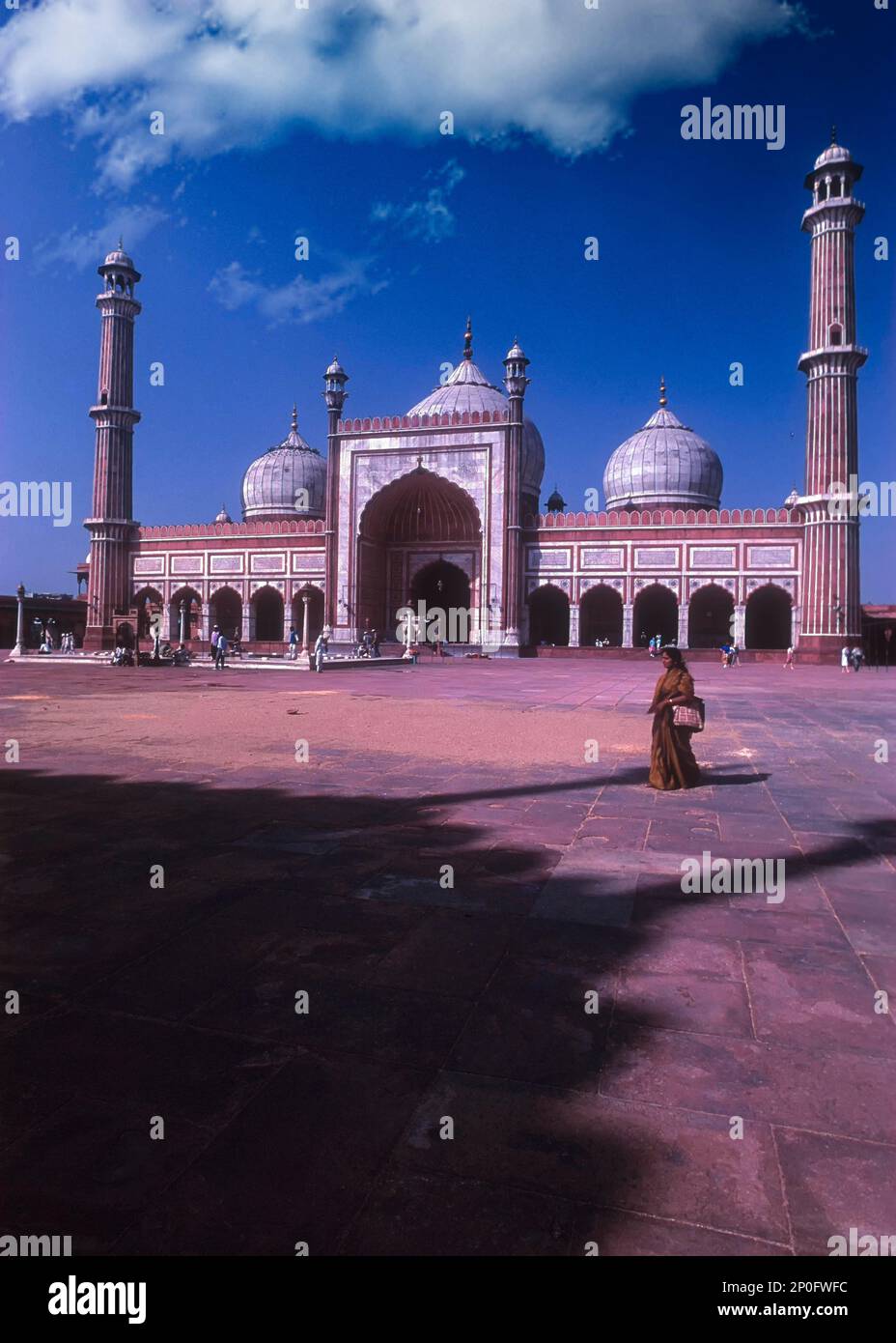 Die Jama Masjid, Delhi, die größte Moschee in indien Stockfoto