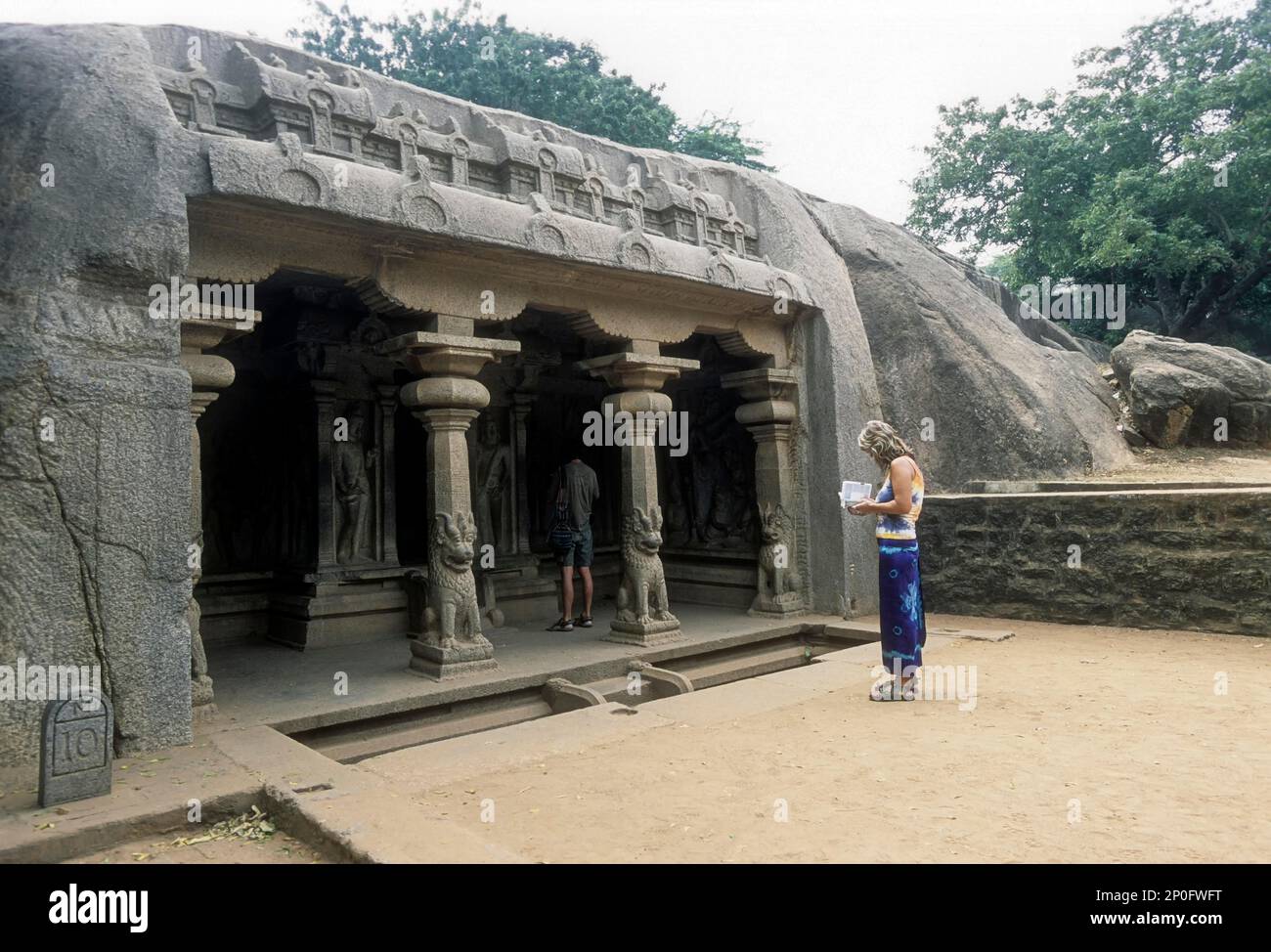 Varaha Höhlentempel, mamallapuram, Mahabalipuram, tamilnadu, Weltkulturerbe, Indien Stockfoto