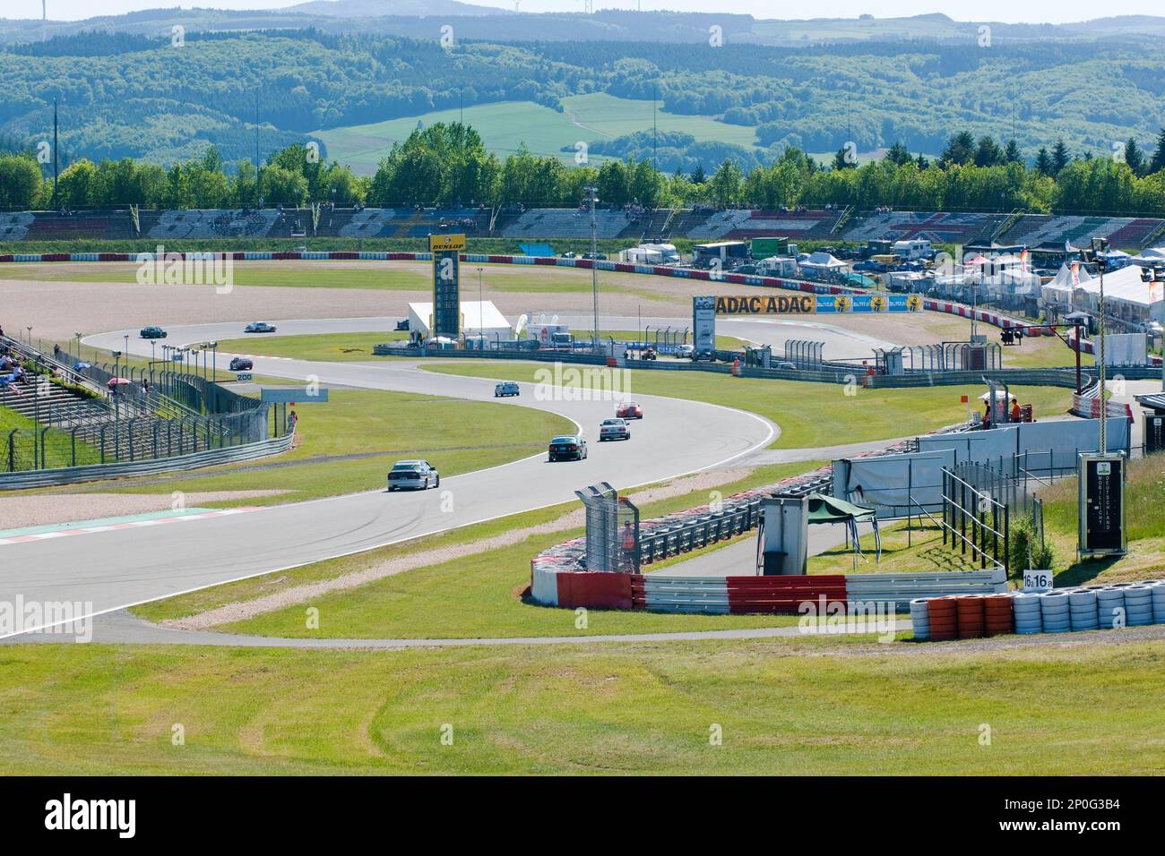 Nürburgring, Rennstrecke, Motorsport, Kurven, Curbes, Rennen, Top Gear, High Speed, top Gear, Eifel, Rheinland-Pfalz, Deutschland Stockfoto