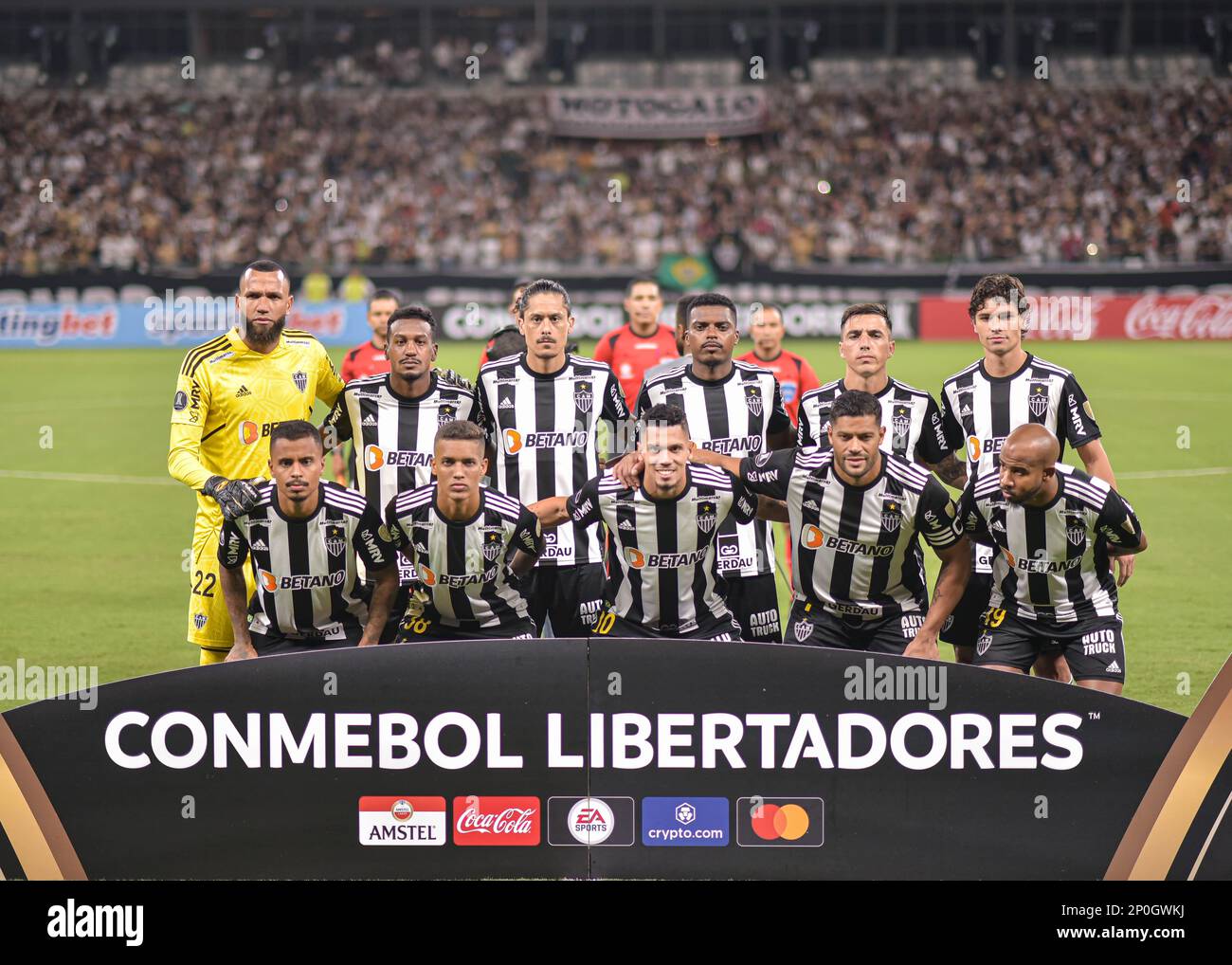 1. März 2023: Estadio Mineirao, Belo Horizonte, Brasilien: Spieler von Atlético Mineiro, während des Fußballspiels Copa Libertadores zwischen Atletico Mineiro und Carabobo Stockfoto