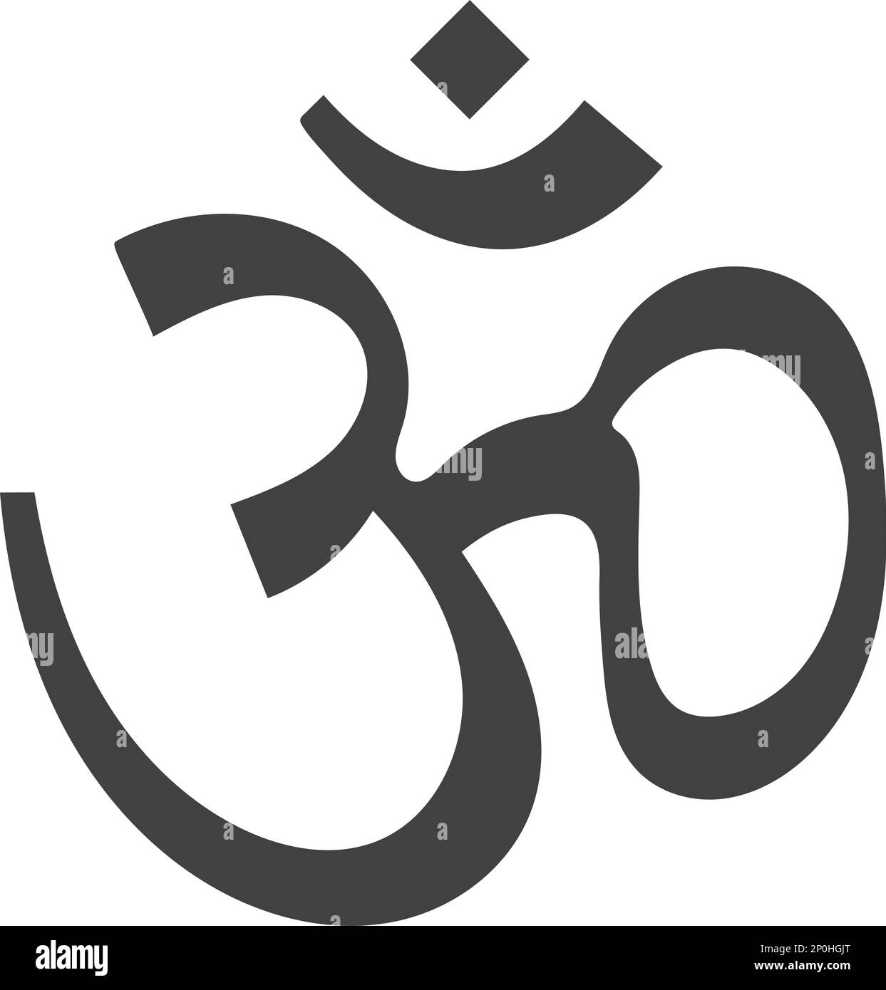 Hinduismus religiöses Vektorzeichen - indische Religion - religiöse Vektorzeichen und Symbole Stock Vektor
