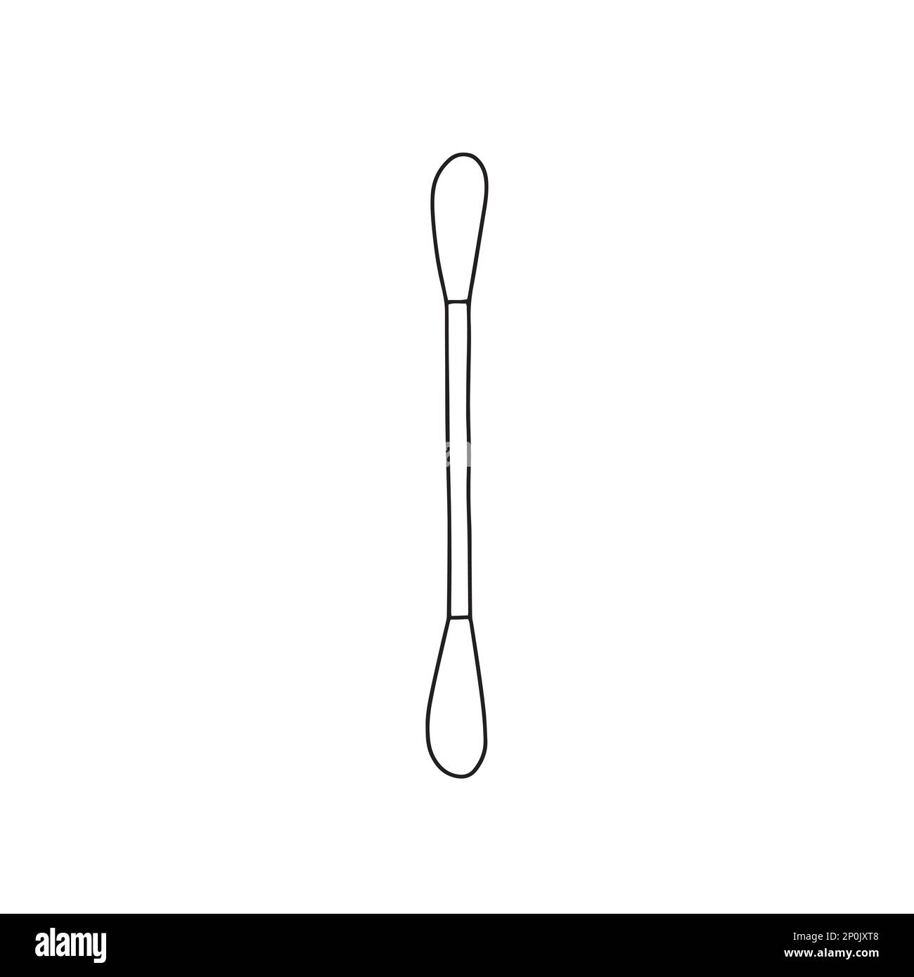 Vector Doodle q Tips Illustration Stock Vektor