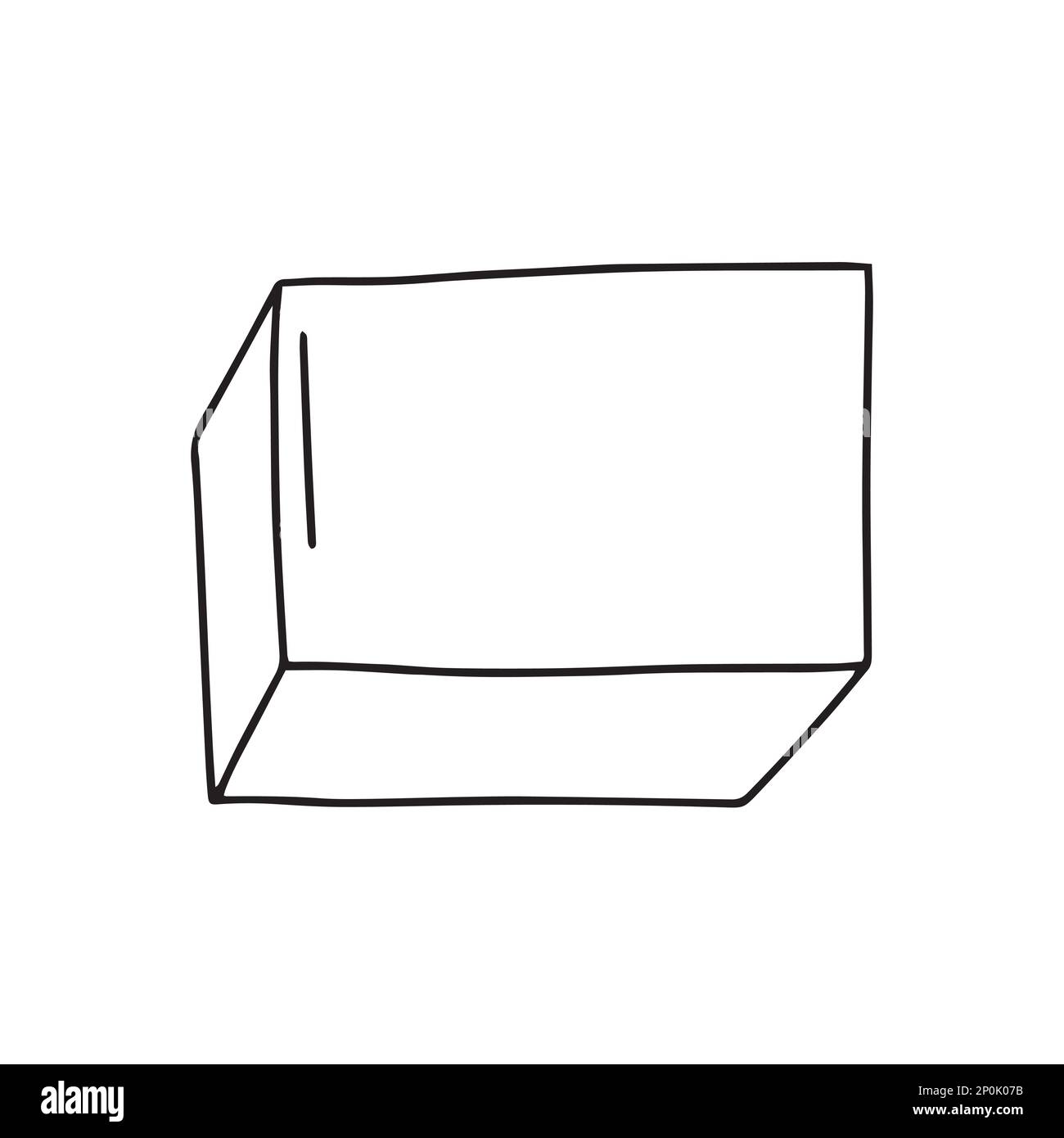 Vektornagelpuffer-Doodle-Illustration Stock Vektor