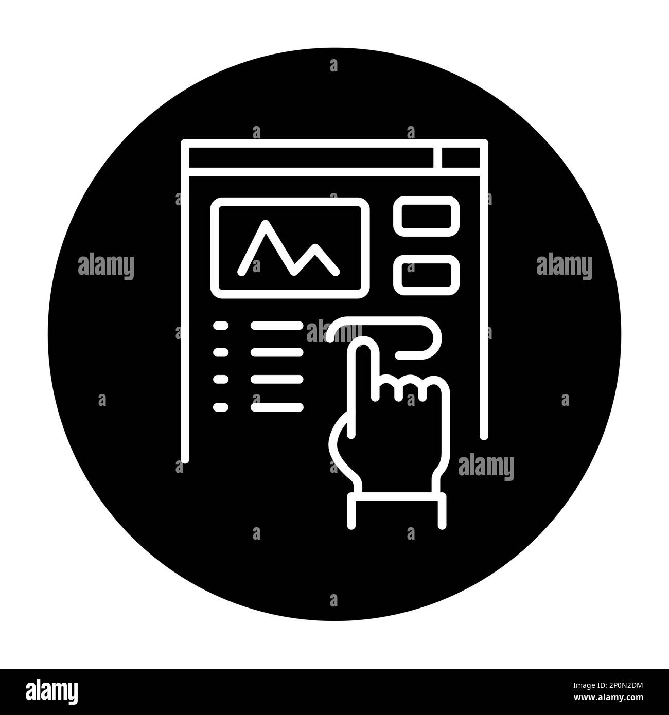 Schwarzes Zeilensymbol für Abonnement der Streaming-Plattform. Online-Werbeaktion. Piktogramm für Webseite. Stock Vektor