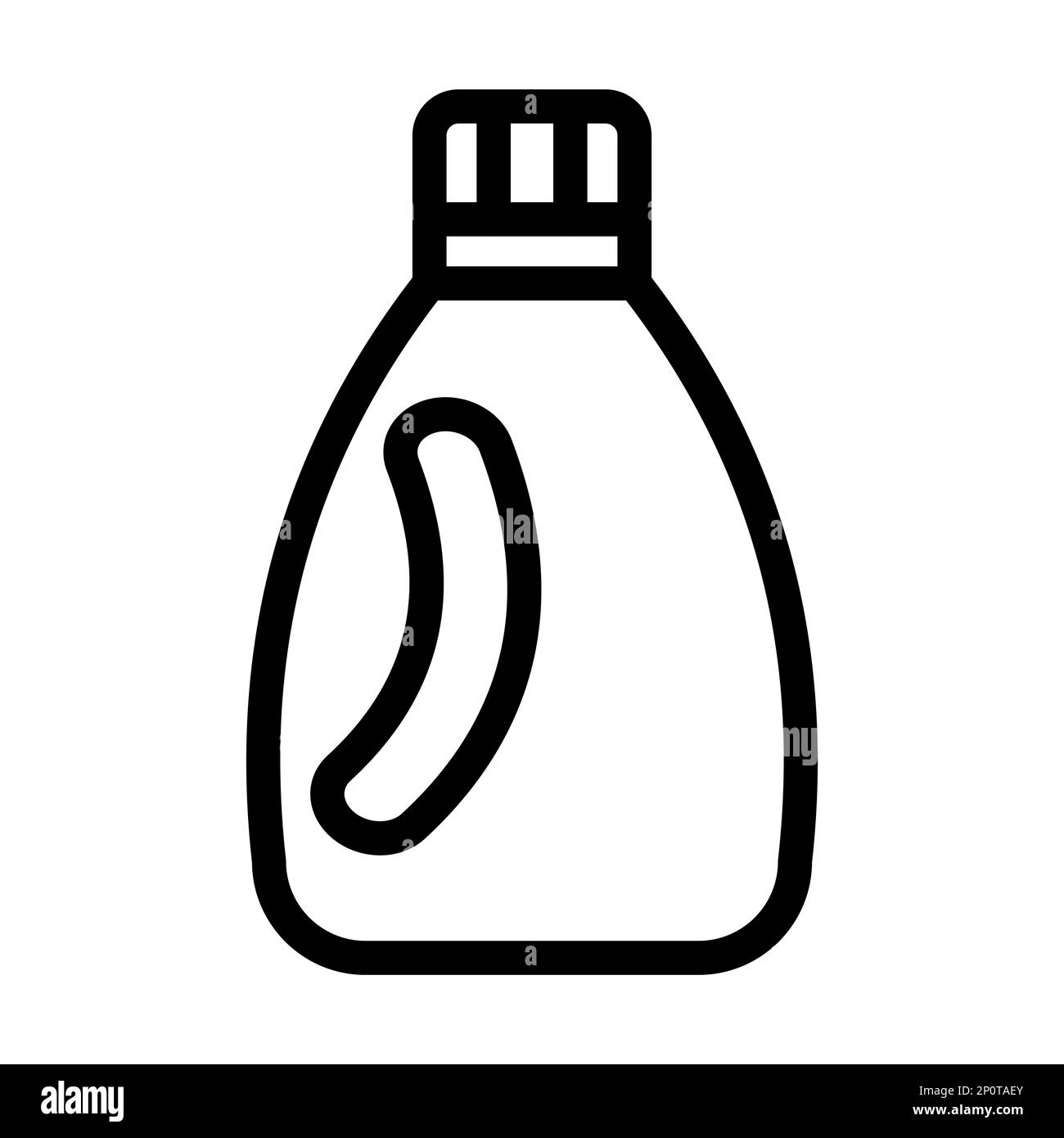 Dick Line Symbol Für Reinigungsmittel Für Den Privaten Und Gewerblichen Gebrauch. Stockfoto