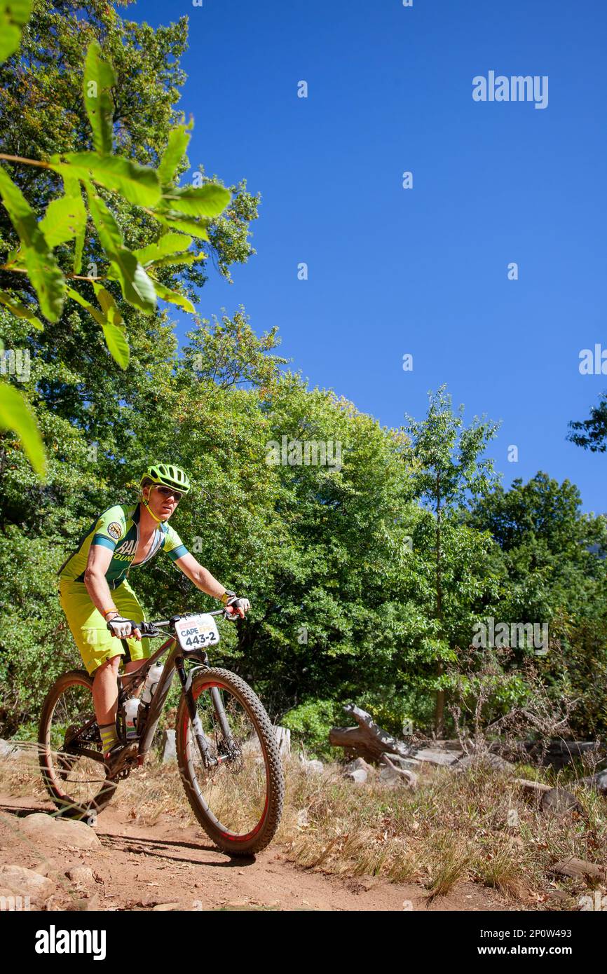 ABSA Cape Epic Prologue Mountainbike-Rennen Stockfoto