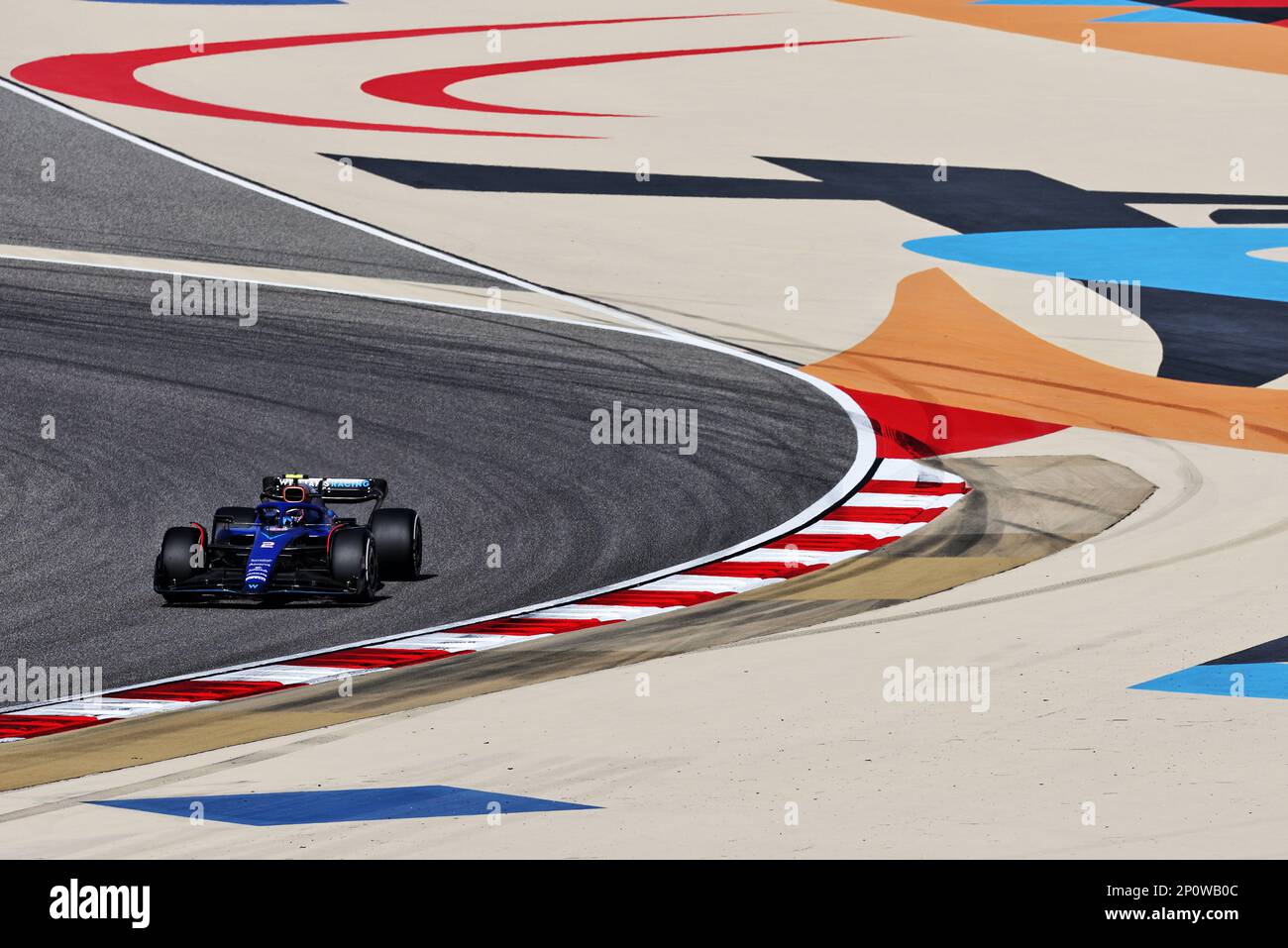 Logan SarSergeant (USA) Williams Racing FW45. Formel-1-Weltmeisterschaft, Rd 1, Bahrain Grand Prix, Freitag, 3. März 2023. Sakhir, Bahrain. Stockfoto