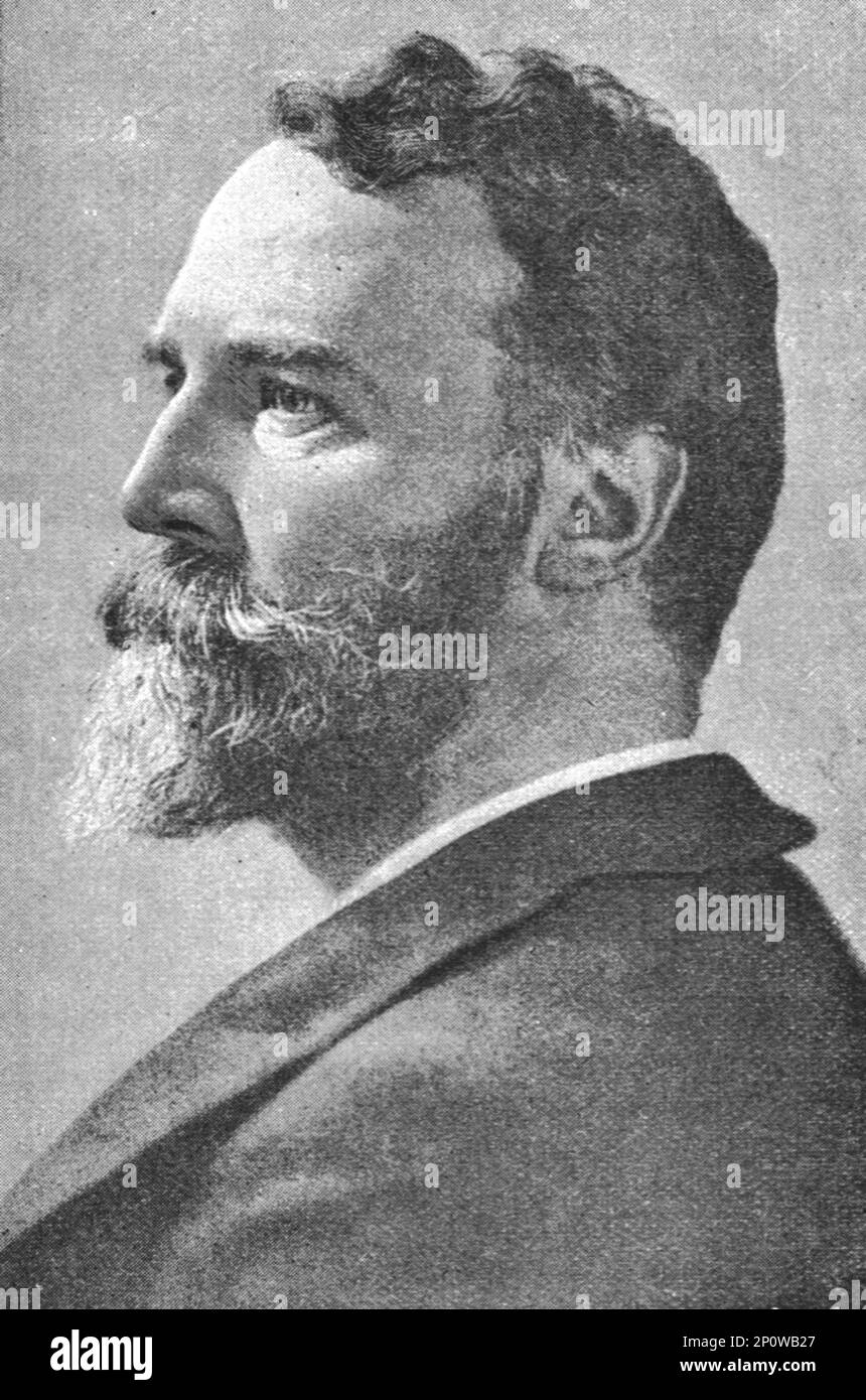 'Mr. J.R. Whitley, Gründer und Organisator der Ausstellungen am Earls Court', 1891. Aus „The Graphic. An Illustrated Weekly Newspaper“, Band 44. Juli bis Dezember 1891. Stockfoto