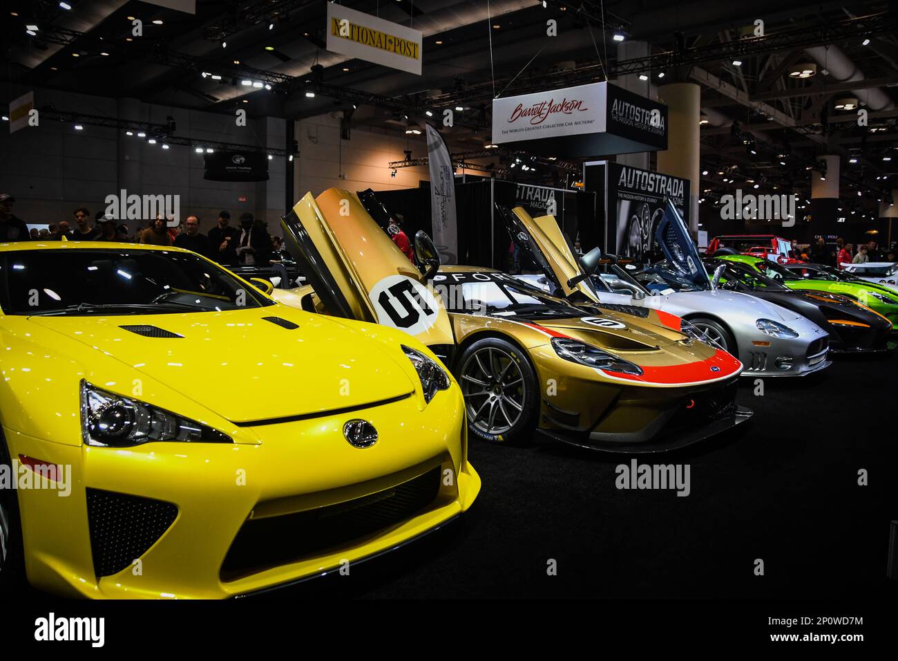 Supersportwagen im Toronto Metro Convention Centre ausgestellt Stockfoto