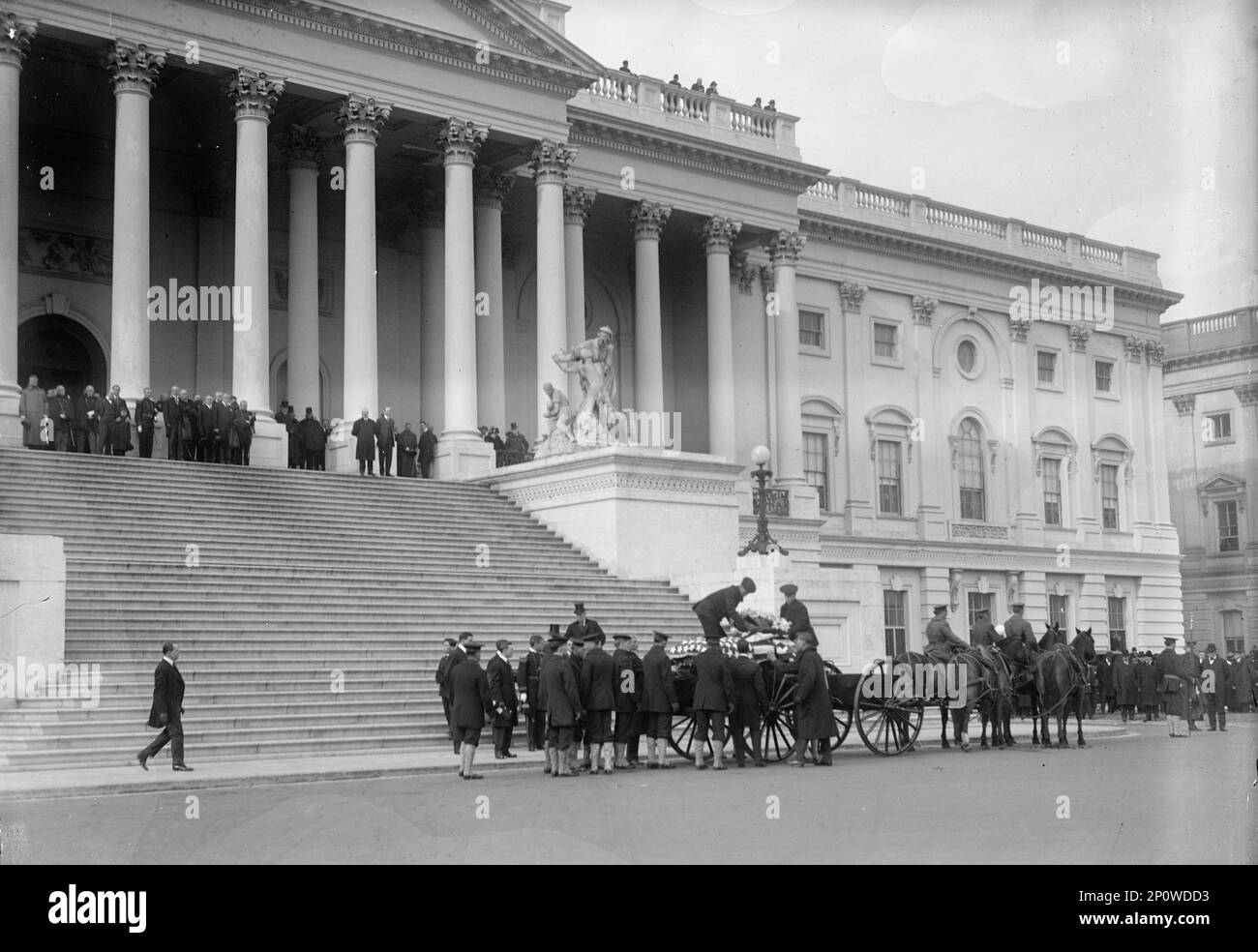 Beerdigung von Admiral George Dewey, U.S. Navy - bringt Coffin ins Kapitol, 1917. Stockfoto