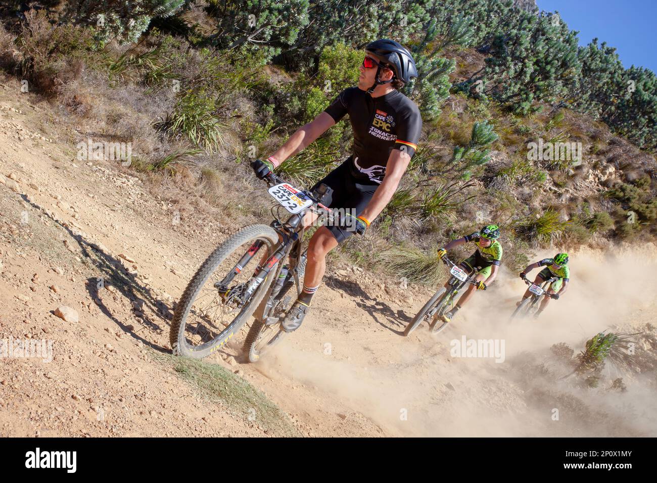 ABSA Cape Epic Prologue Mountainbike-Rennen Stockfoto