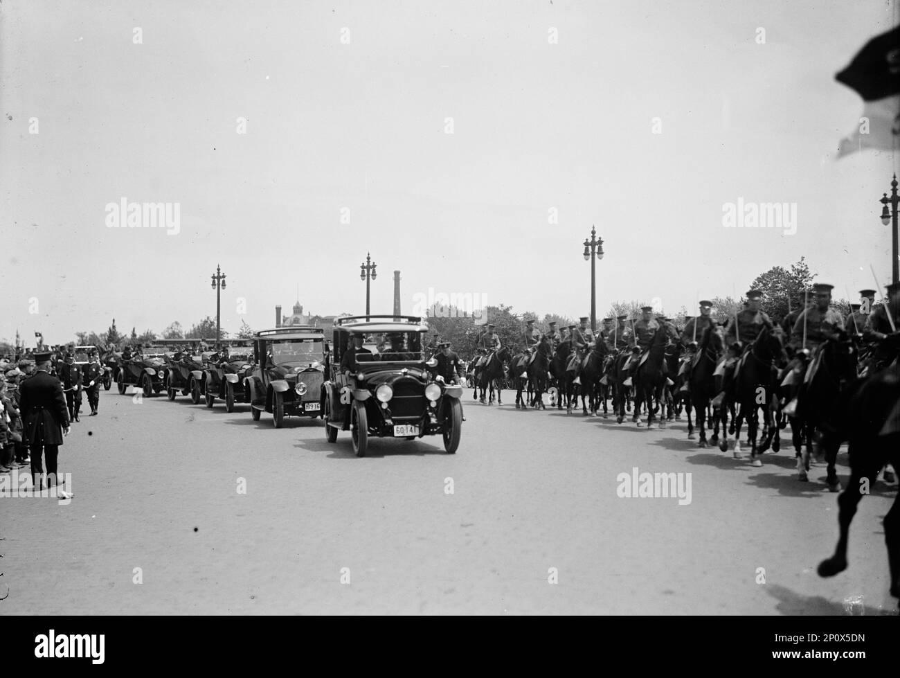 Italienische Kommission an die USA - Szenen Bei Der Ankunft, 23., 1917., 23. Mai 1917. Stockfoto