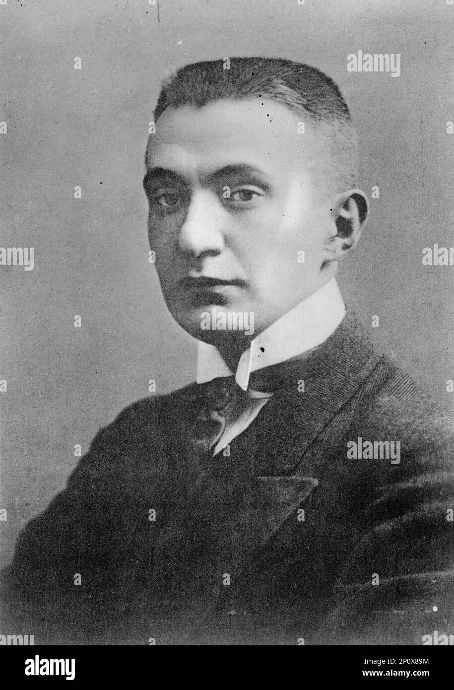 A. Kerensky aus Russland, 1917. Russischer Rechtsanwalt und Revolutionär, der die russische provisorische Regierung und die kurzlebige Russische Republik drei Monate lang von Ende Juli bis Anfang November 1917 führte. Stockfoto