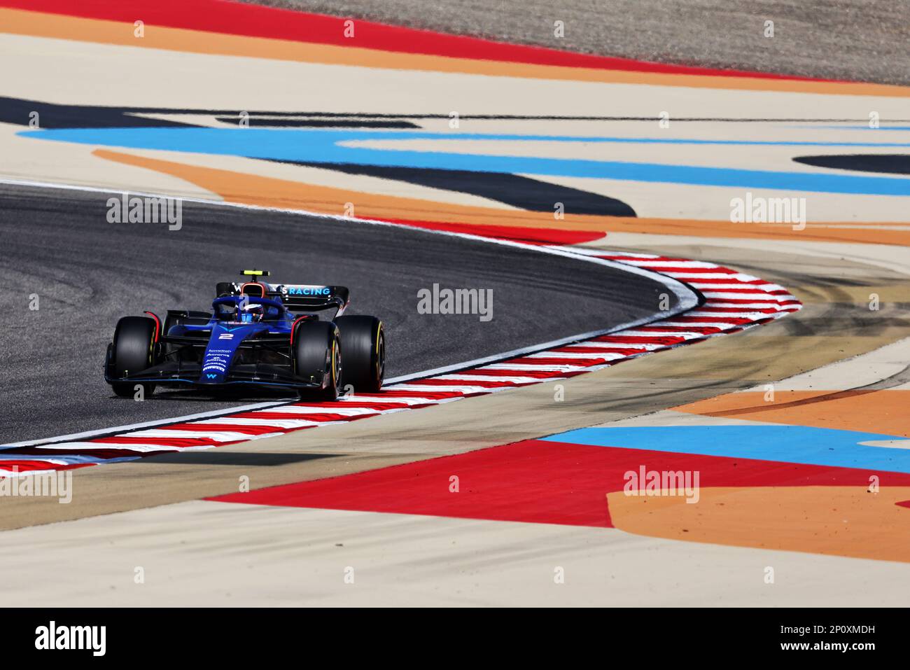 Logan SarSergeant (USA) Williams Racing FW45. Formel-1-Weltmeisterschaft, Rd 1, Bahrain Grand Prix, Freitag, 3. März 2023. Sakhir, Bahrain. Stockfoto