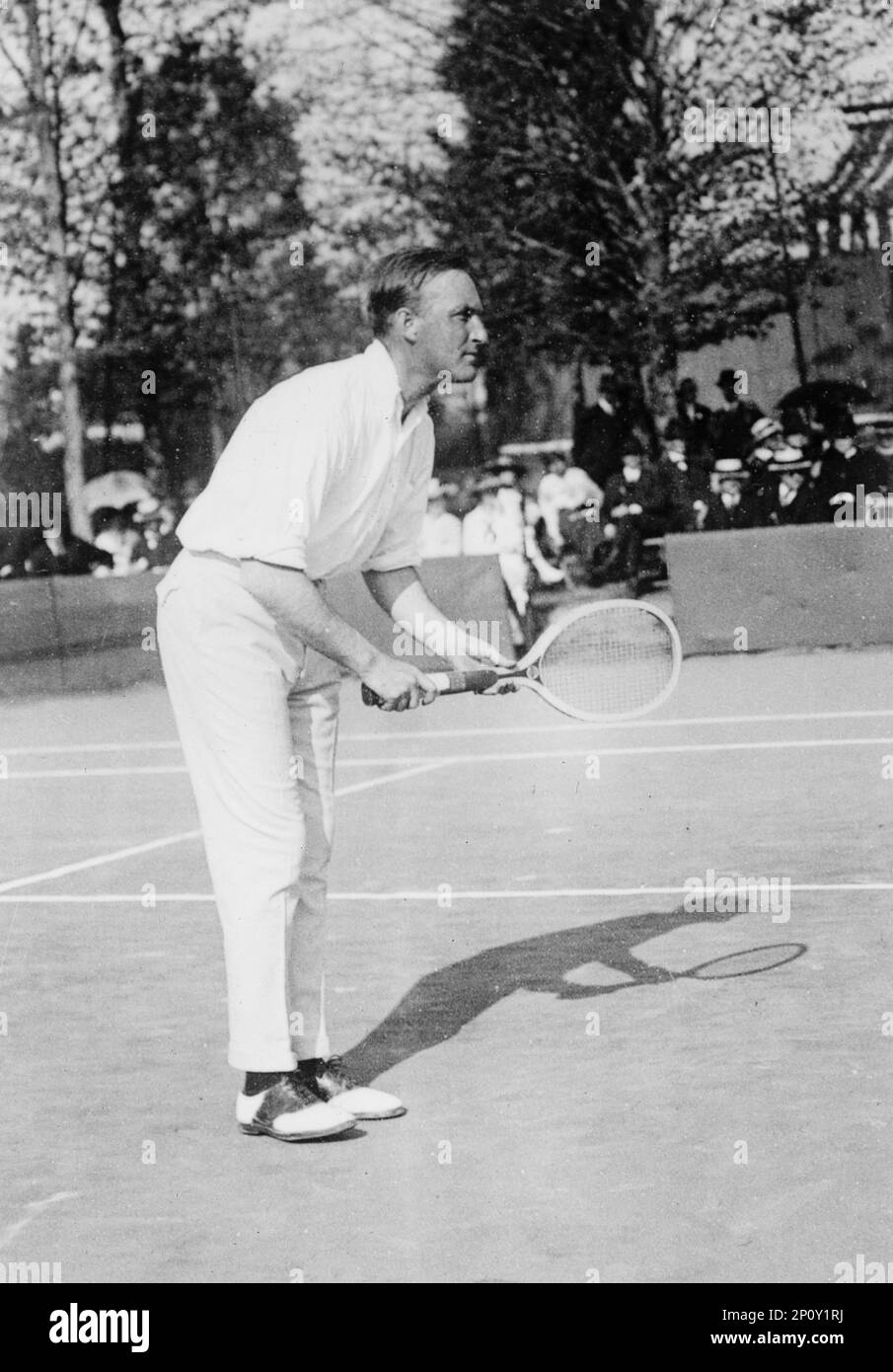 T.R. Pell, Tennis Spielen, 1917. Stockfoto