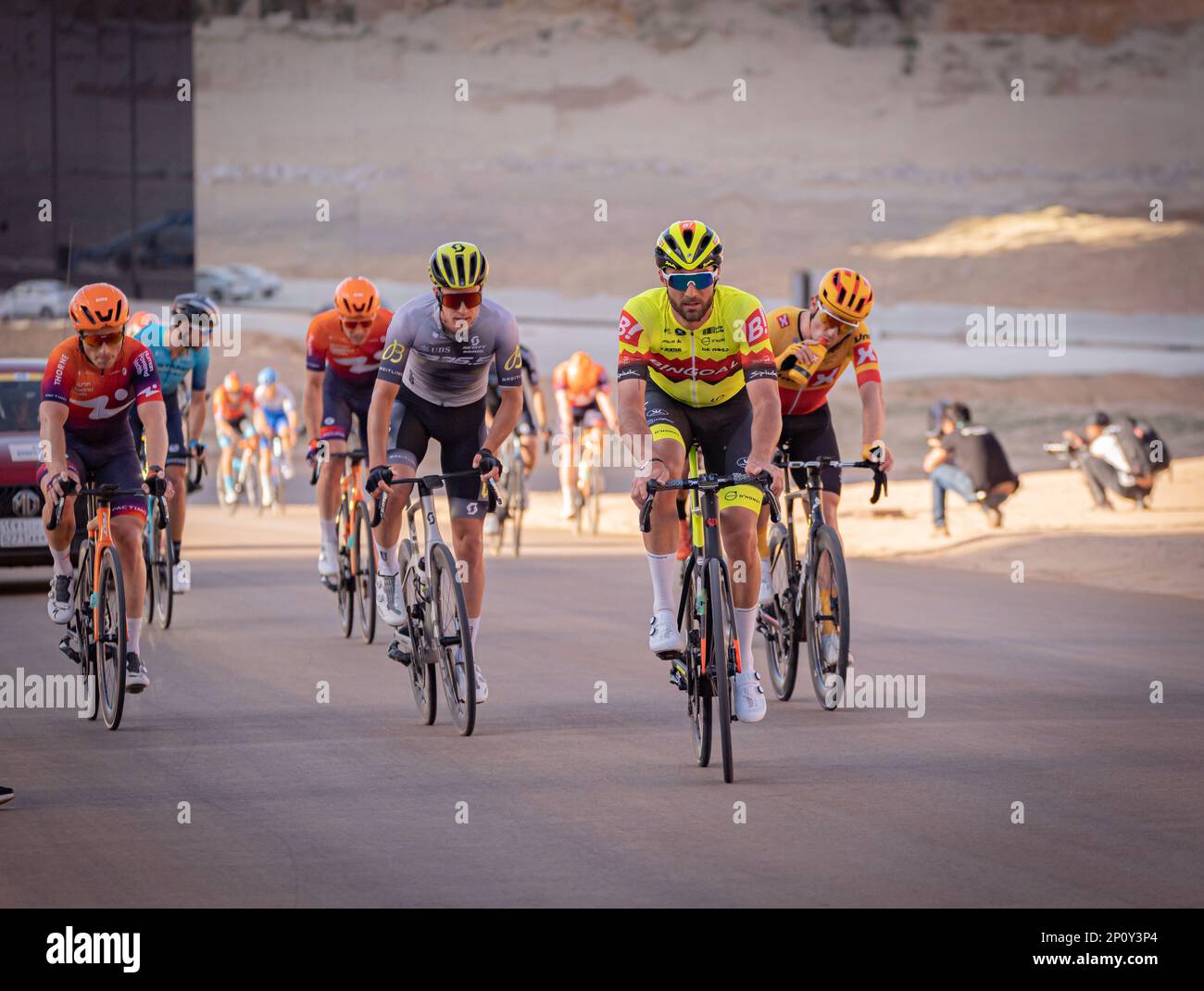 Saudi-Tour in Alula, Saudi-Arabien Stockfoto