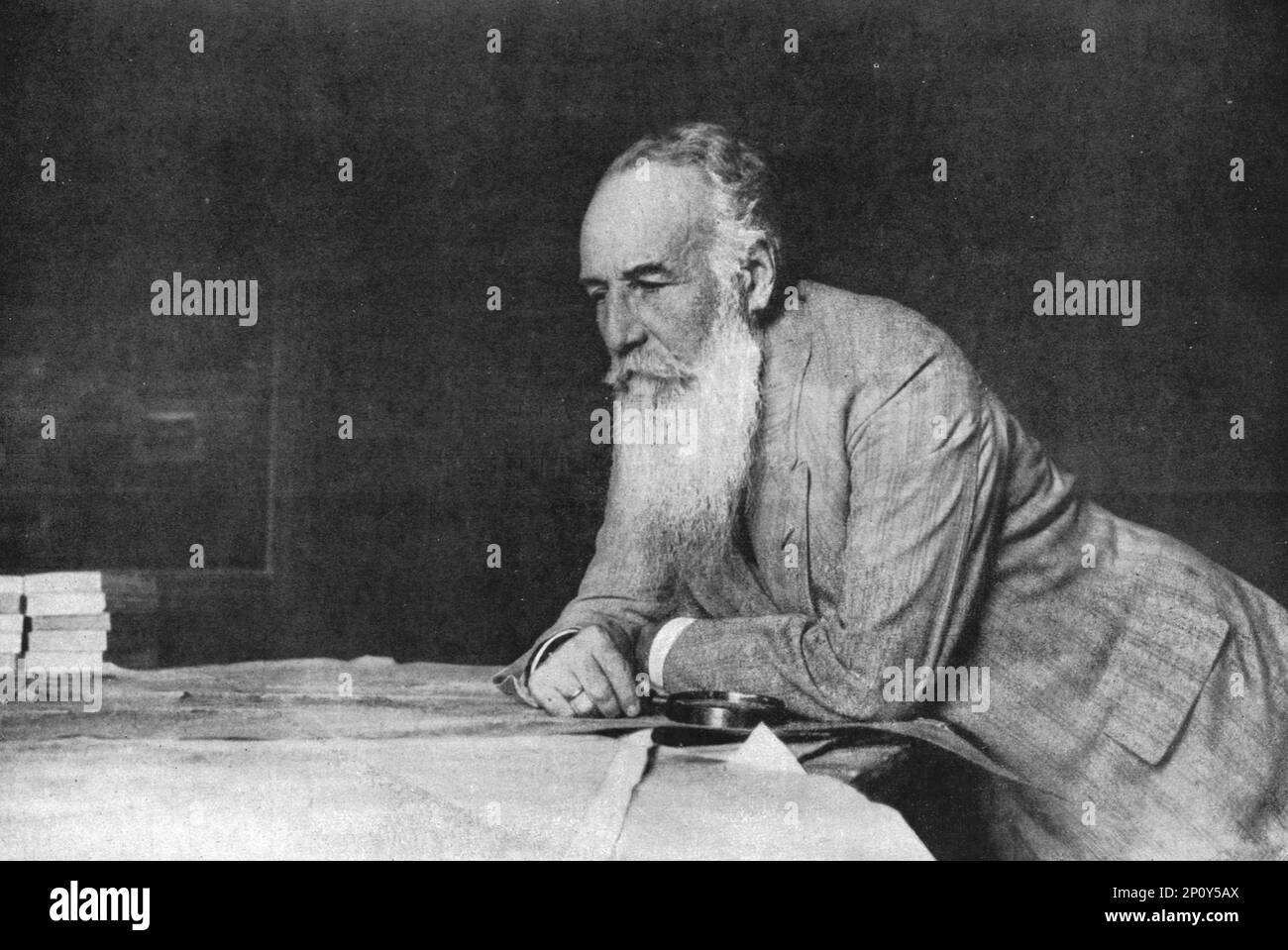 "L'Ultimatum a la Serbie; Le President du conseil des ministres de Serbie, M. Pachitch", 1914. Aus „L'Album de la Guerre 1914-1919, Volume I“ [L'Illustration, Paris, 1924]. Stockfoto