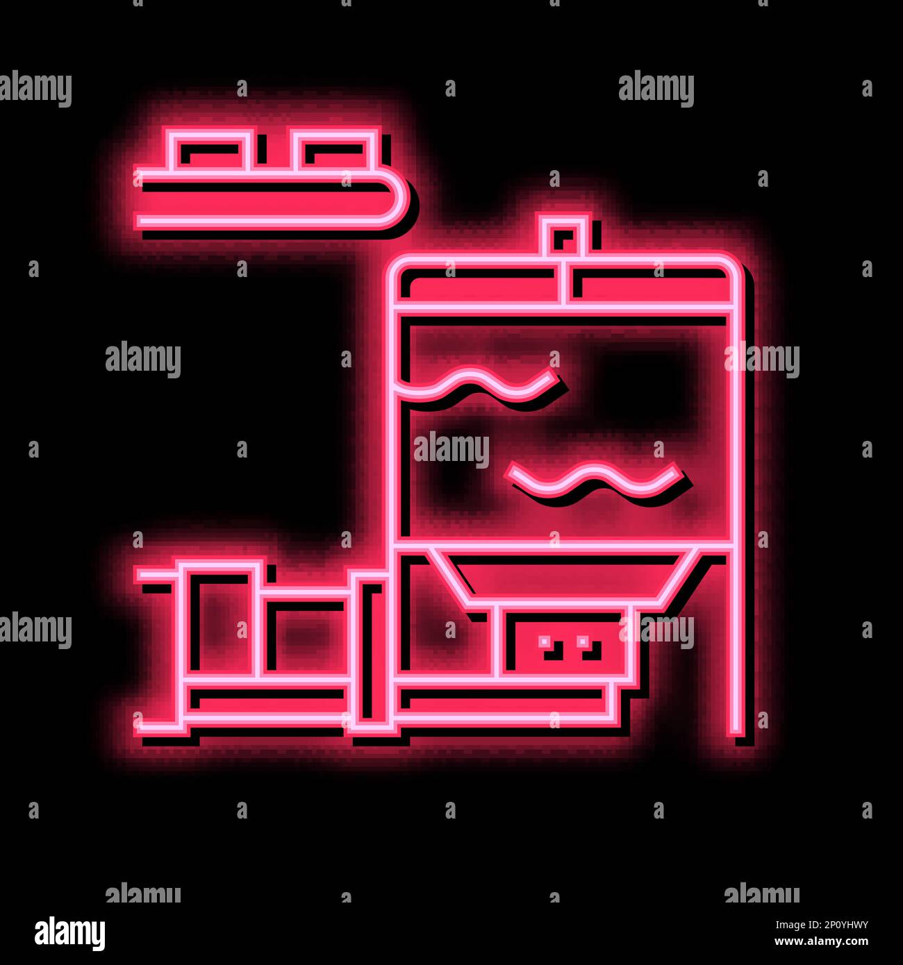 Abbildung des Glimmlampen-Symbols für den Blastank Stock-Vektorgrafik ...