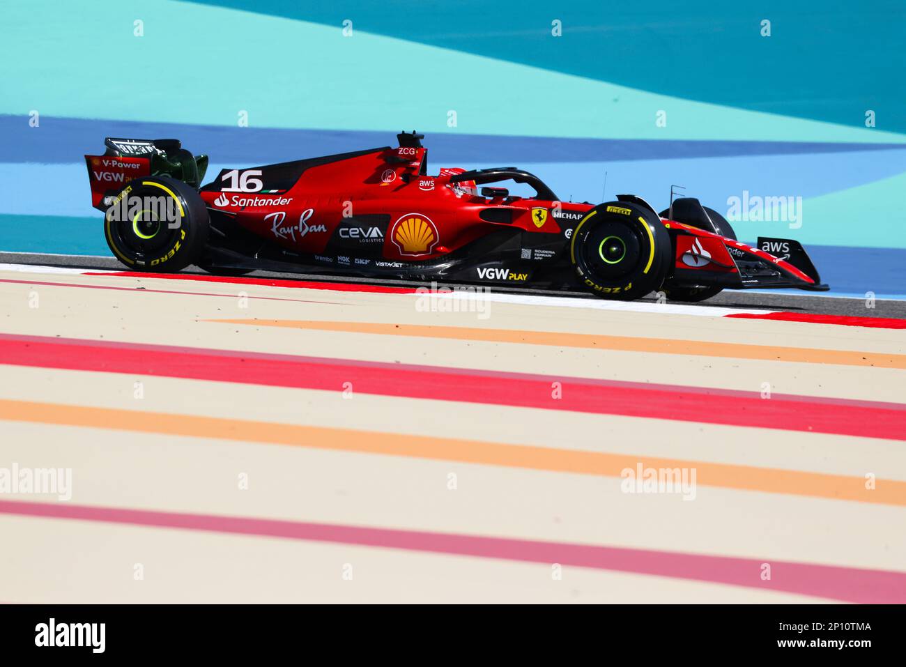 Sakhir, Bahrain. 3. März 2023. Charles Leclerc von Ferrari während des 1. Trainings des Bahrain Grand Prix der Formel-1-Weltmeisterschaft 2023 auf dem Bahrain International Circuit am 3. März 2023 in Sakhir, Bahrain. (Kreditbild: © Beata Zawrzel/ZUMA Press Wire) NUR REDAKTIONELLE VERWENDUNG! Nicht für den kommerziellen GEBRAUCH! Stockfoto