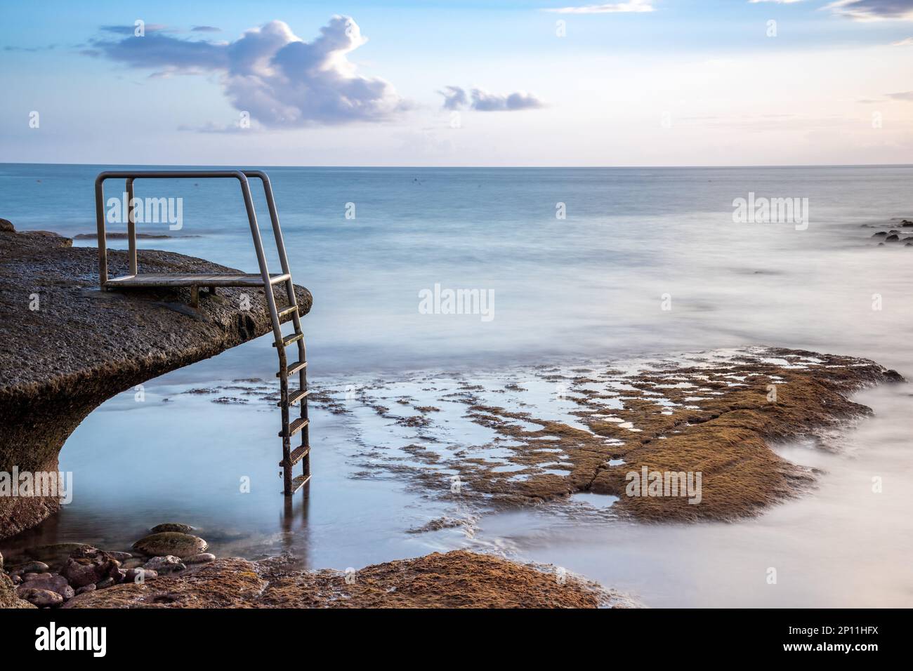 La Caleta Beach, Costa Adeje, Teneriffa, Spanien Stockfoto