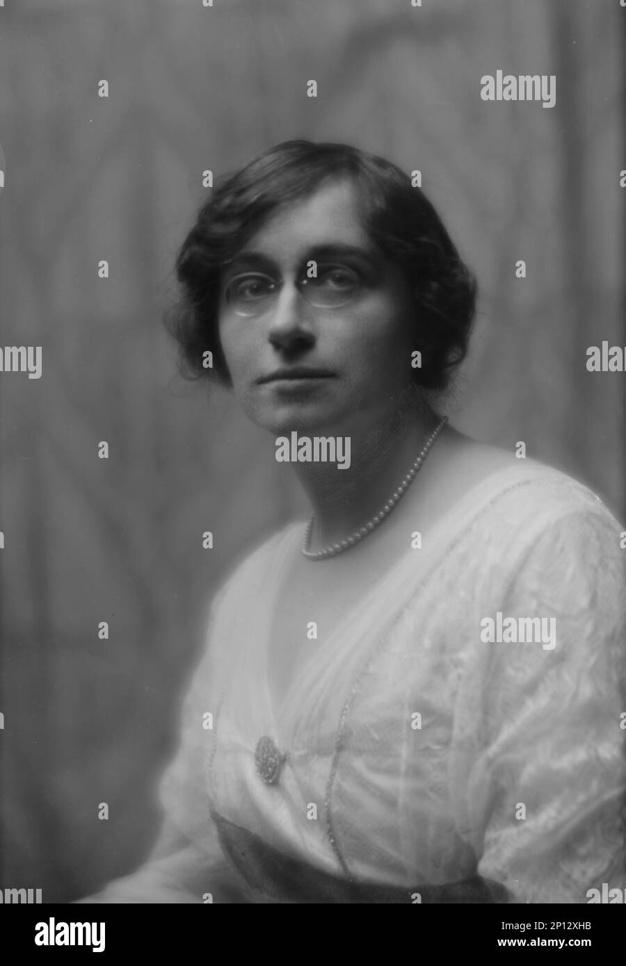 Thiele, E., Miss, Porträtfoto, 1913. März 31. Stockfoto