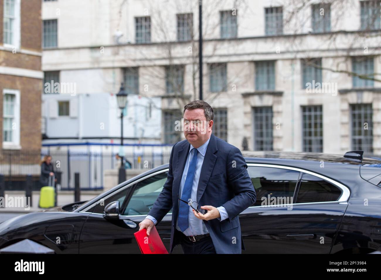 London, uk, 27., Feb, 2023. Mel Stride, Work and Pensions Secretary trifft im Kabinett ein Stockfoto