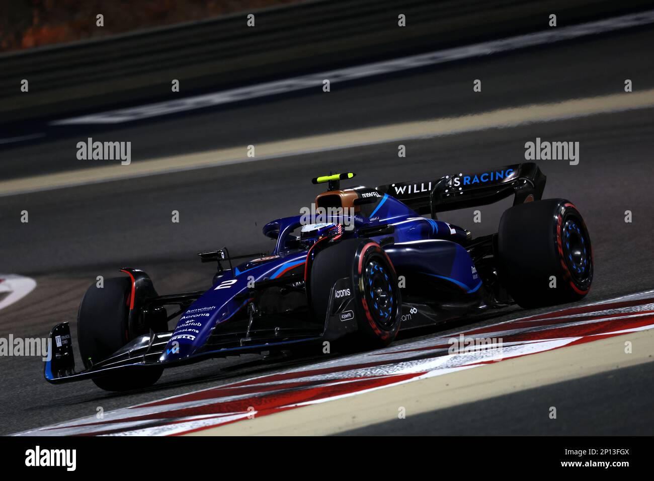 Logan SarSergeant (USA) Williams Racing FW45. Formel-1-Weltmeisterschaft, Rd 1, Bahrain Grand Prix, Freitag, 3. März 2023. Sakhir, Bahrain. Stockfoto