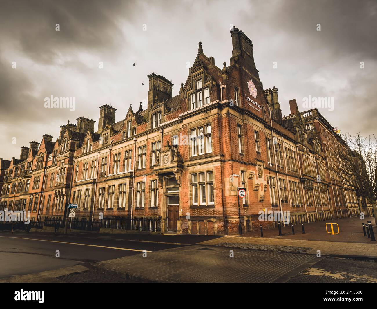 02.03.2023 Preston, Lancashire, UK.The County council ist dazu da, allen zu dienen, die in Lancashire leben oder arbeiten, Menschen zu helfen, gesund, glücklich zu sein Stockfoto