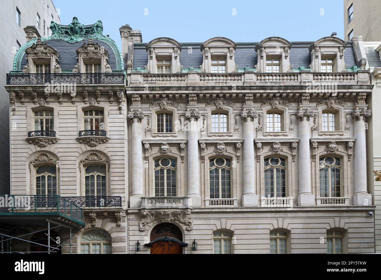 New York City, Villen im französischen Renaissance-Stil in der Upper East Side von Manhattan, Sloane Mansion erbaut im Jahr 1890er Stockfoto