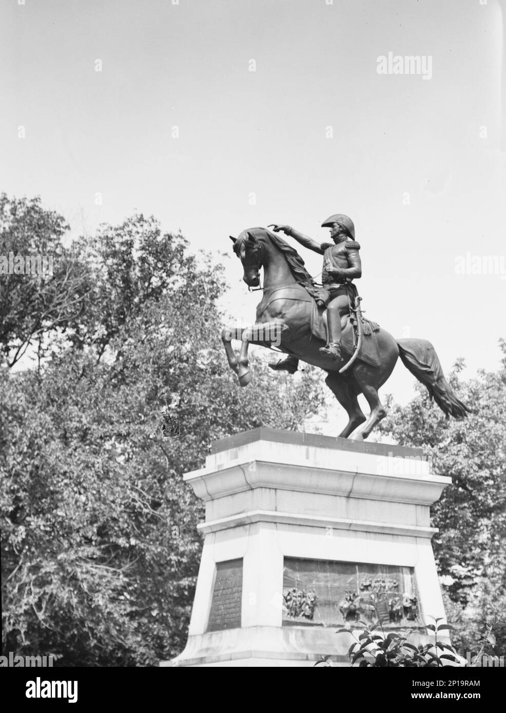 Reiterstatuen in Washington, D.C., zwischen 1911 und 1942. Stockfoto