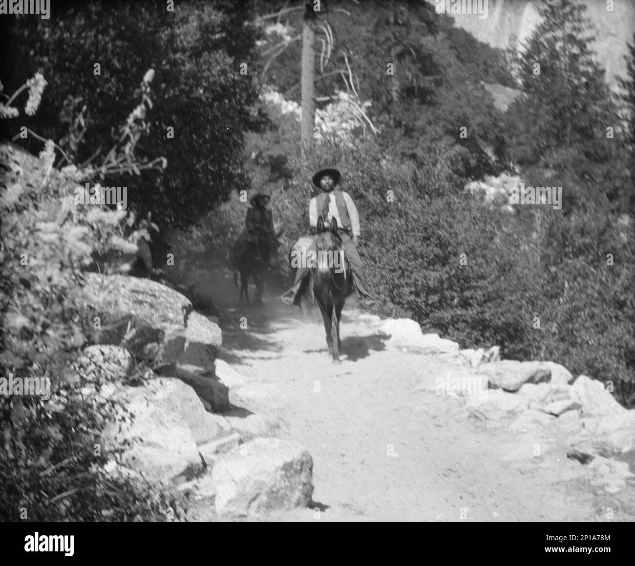 Genießen Sie den Blick auf den Yosemite-Nationalpark zwischen 1903 und 1906 Uhr. Stockfoto