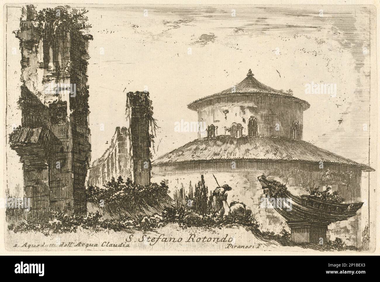 Varie vedute di Roma antica e moderna disegnate e intagliate da celebri autori, veröffentlicht 1748. Verschiedene Ansichten des antiken und modernen Roms, benannt und geschnitzt von gefeierten Autoren. Stockfoto