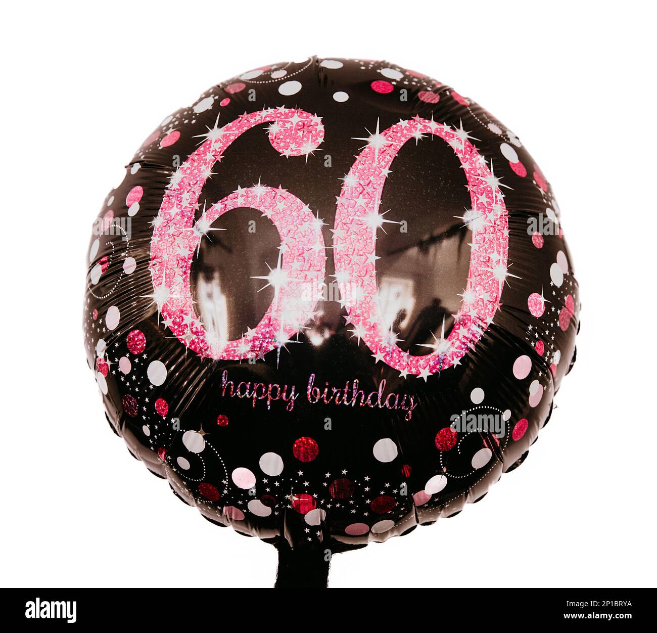 Ballon, 60 Jahre Jubiläum, alles gute zum Geburtstag Stockfotografie