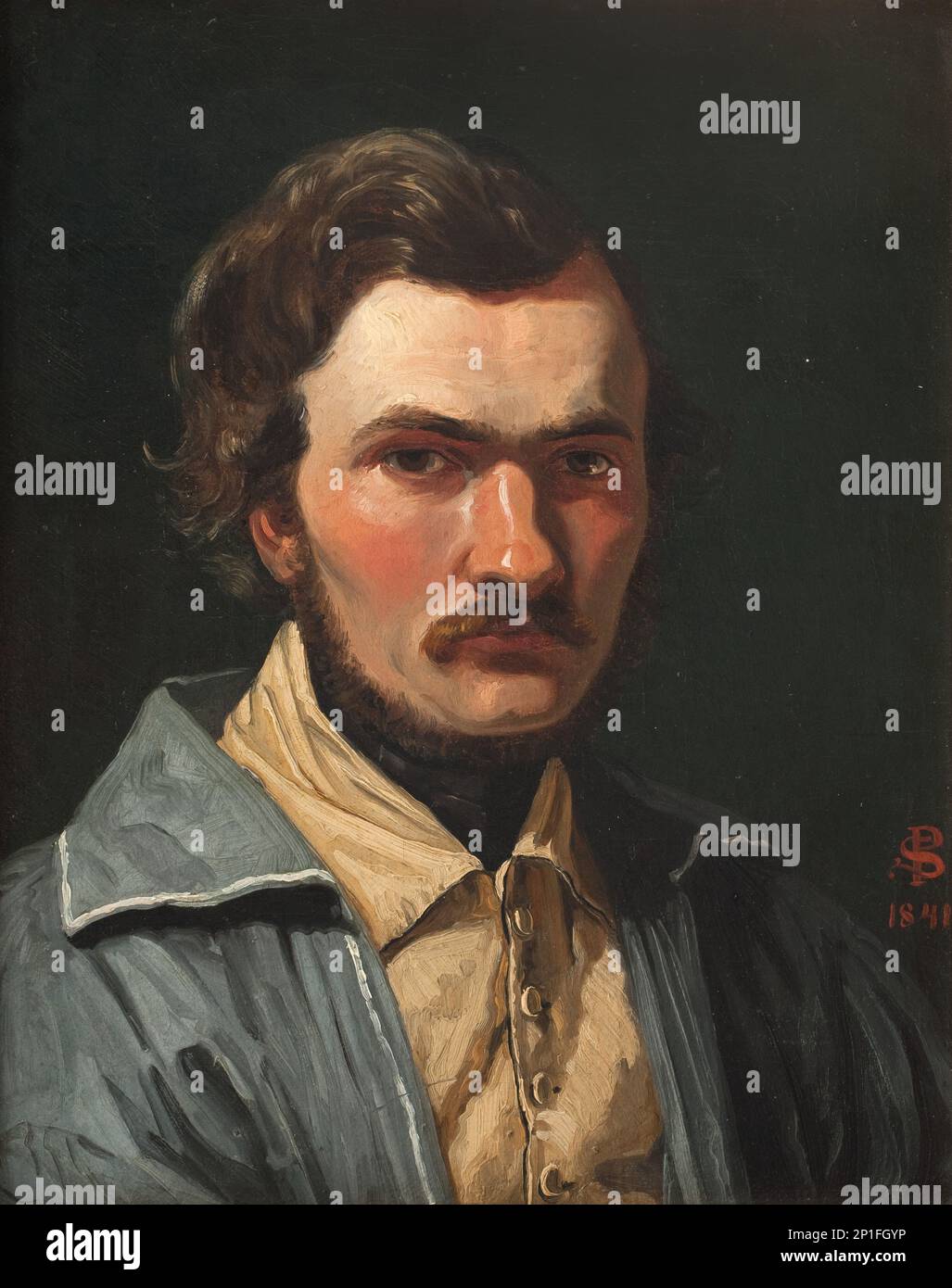 Der Maler J.th. Auf Wiedersehen, 1841. Stockfoto