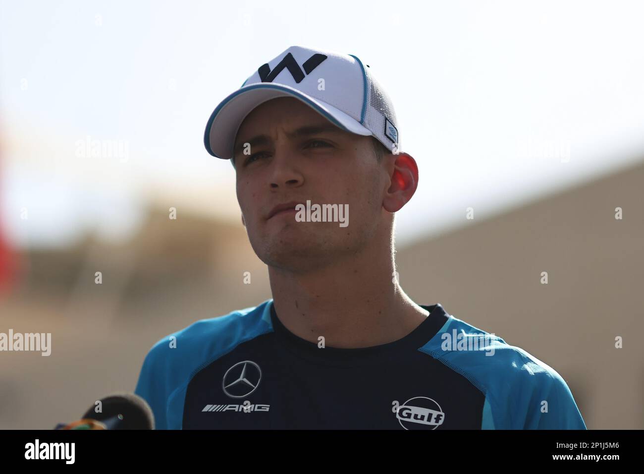 Manama, Bahrain. 03. März 2023. MANAMA, BAHRAIN, Sakhir Circuit, 3. März 2023: #2, Logan SarSergeant, USA, Team Williams F1 FW45, während des Formel-1-Grand Prix von Bahrain auf der Bahrain International Circuit in der Nähe von Manama City in der Stadt Sakhir am 03. März. 2023. Formel 1 - F1 Motorsport, gebührenpflichtiges Bild, Foto und Copyright © Jun QIAN/ ATP images (QIAN Jun/ATP/SPP) Guthaben: SPP Sport Press Photo. Alamy Live News Stockfoto