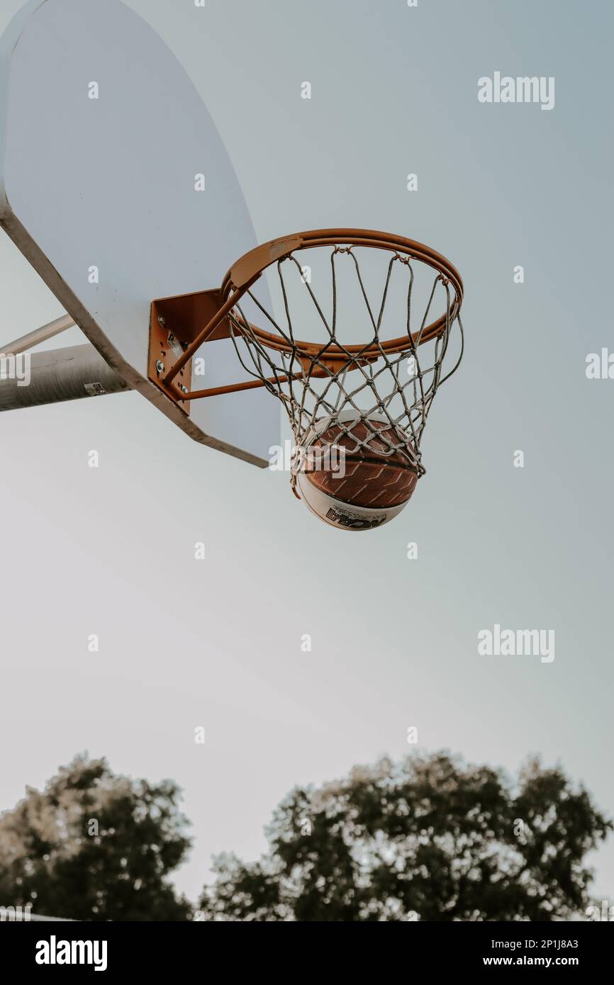 Basketball-Momente Stockfoto