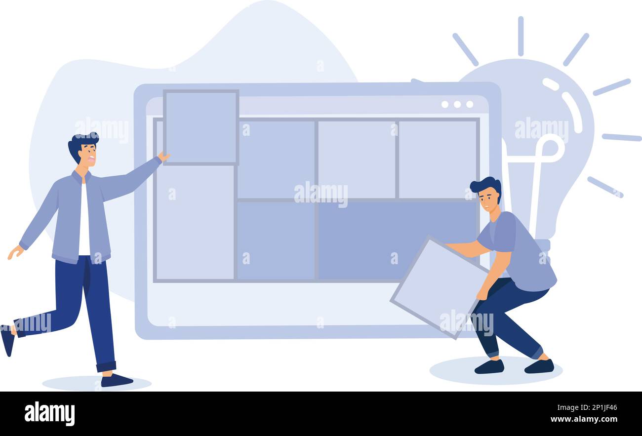 Projekt Lebenszyklus abstraktes Konzept, visuelle Darstellung abstrakte Metapher.Flachvektor moderne Illustration Stock Vektor