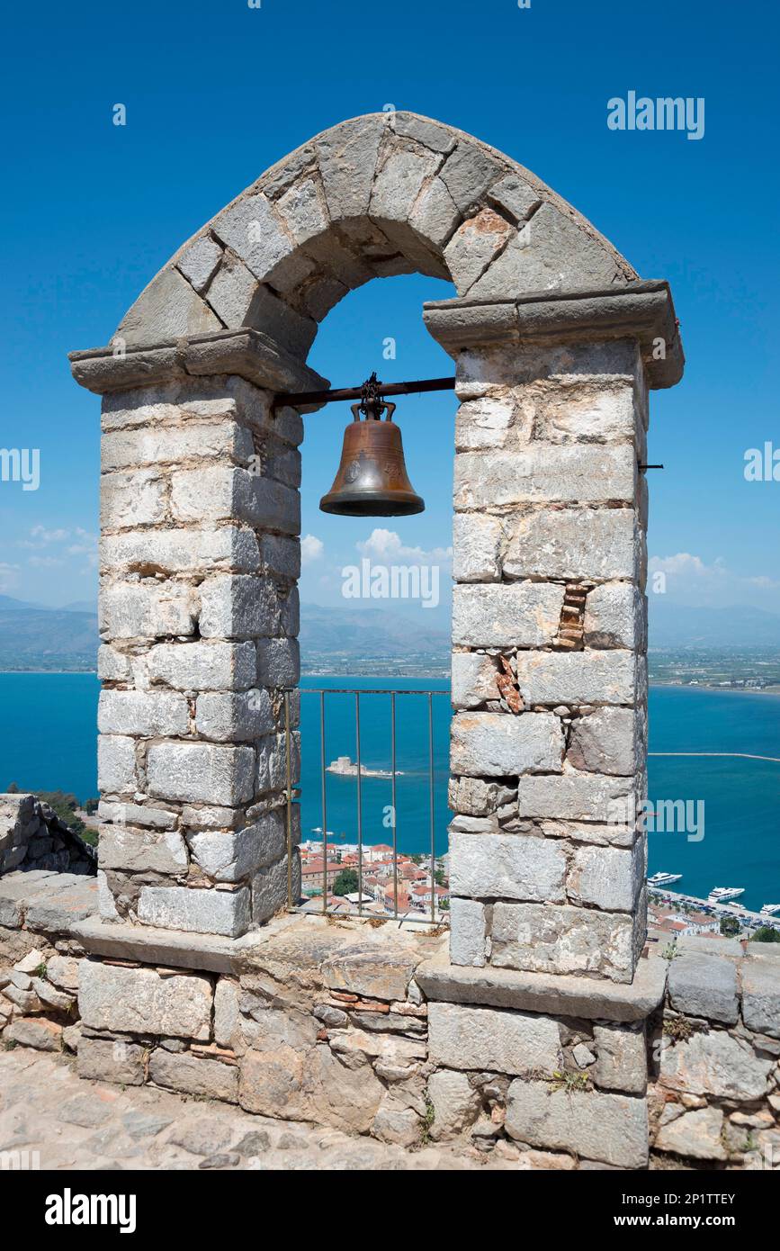 Palamidi Castle, Nafplio, Argolis, Peloponnes, Griechenland, Nauplia, Nauplion, Nafplion, Festung Palamidi Stockfoto