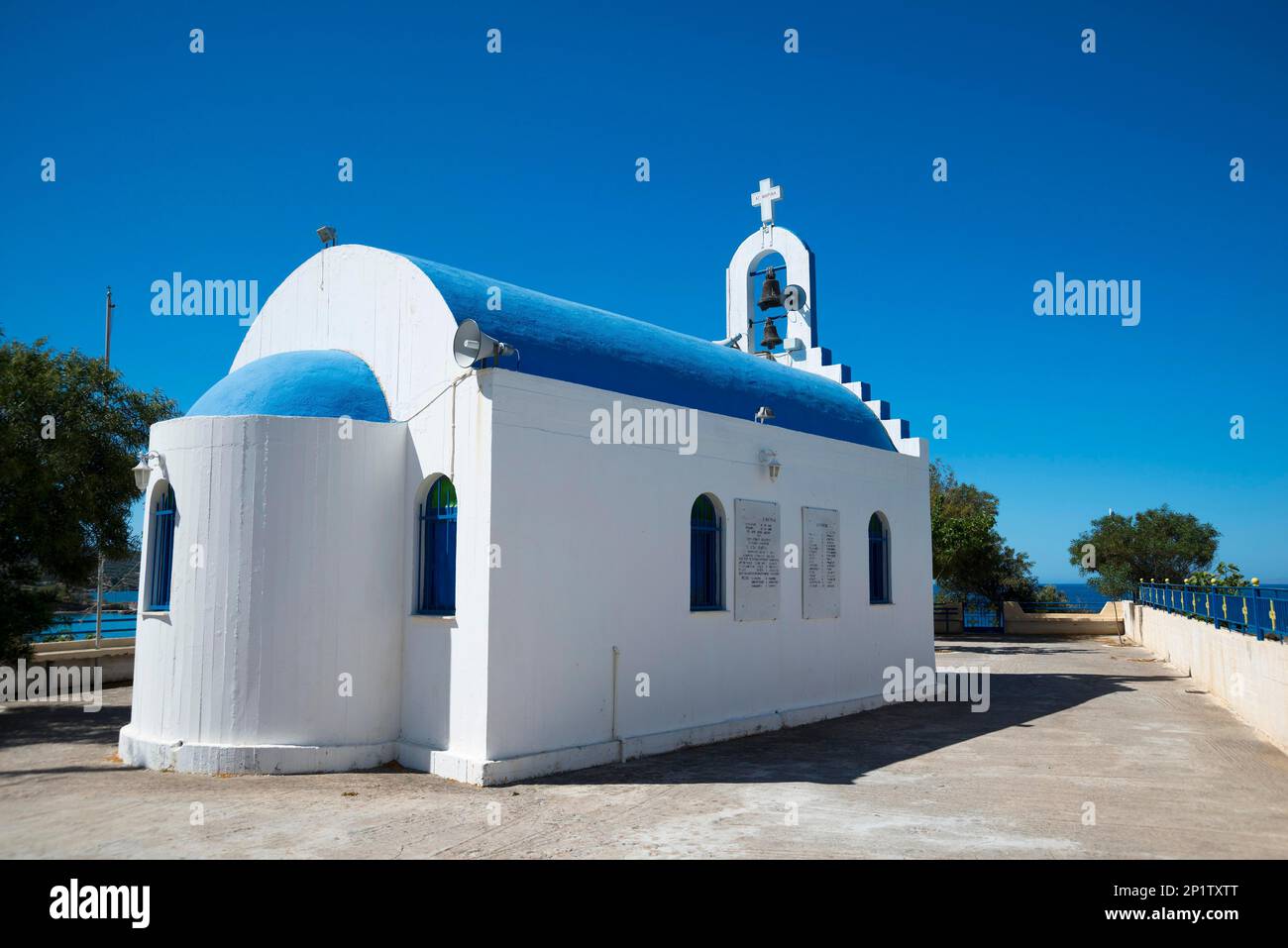 Kirche, Agia Marina, Paralia, Lakonia, Peloponnes, Griechenland Stockfoto