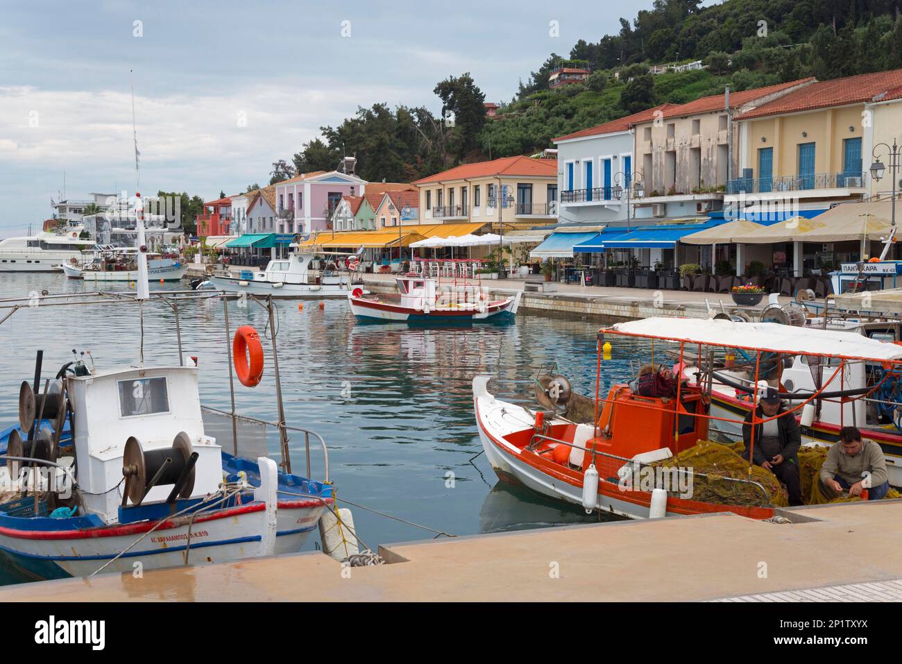 Port, Katakolo, Elis, Peloponnes, Griechenland Stockfoto