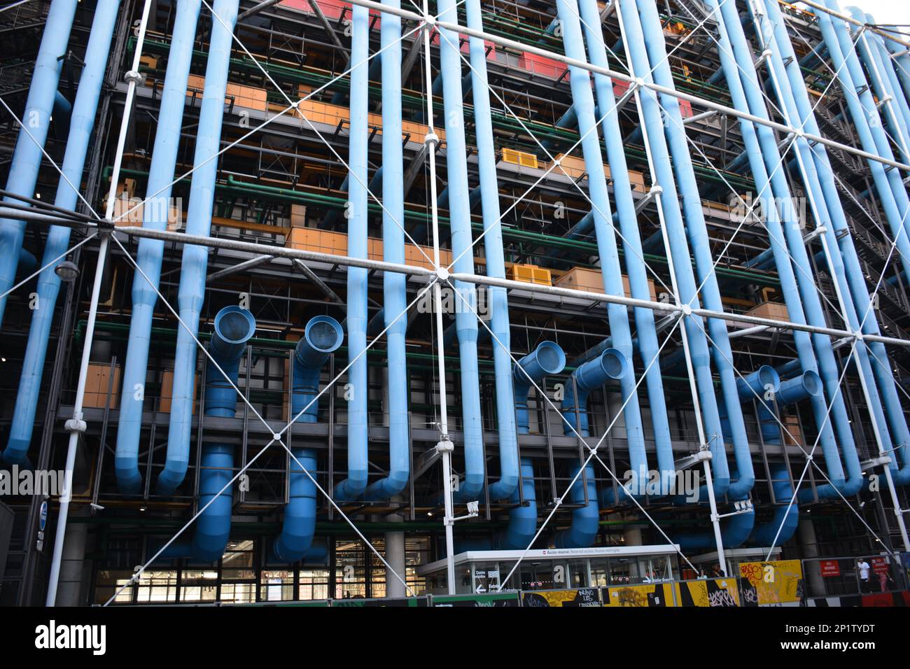Nationales Zentrum für Kunst und Kultur Georges-Pompidou Paris Stockfoto