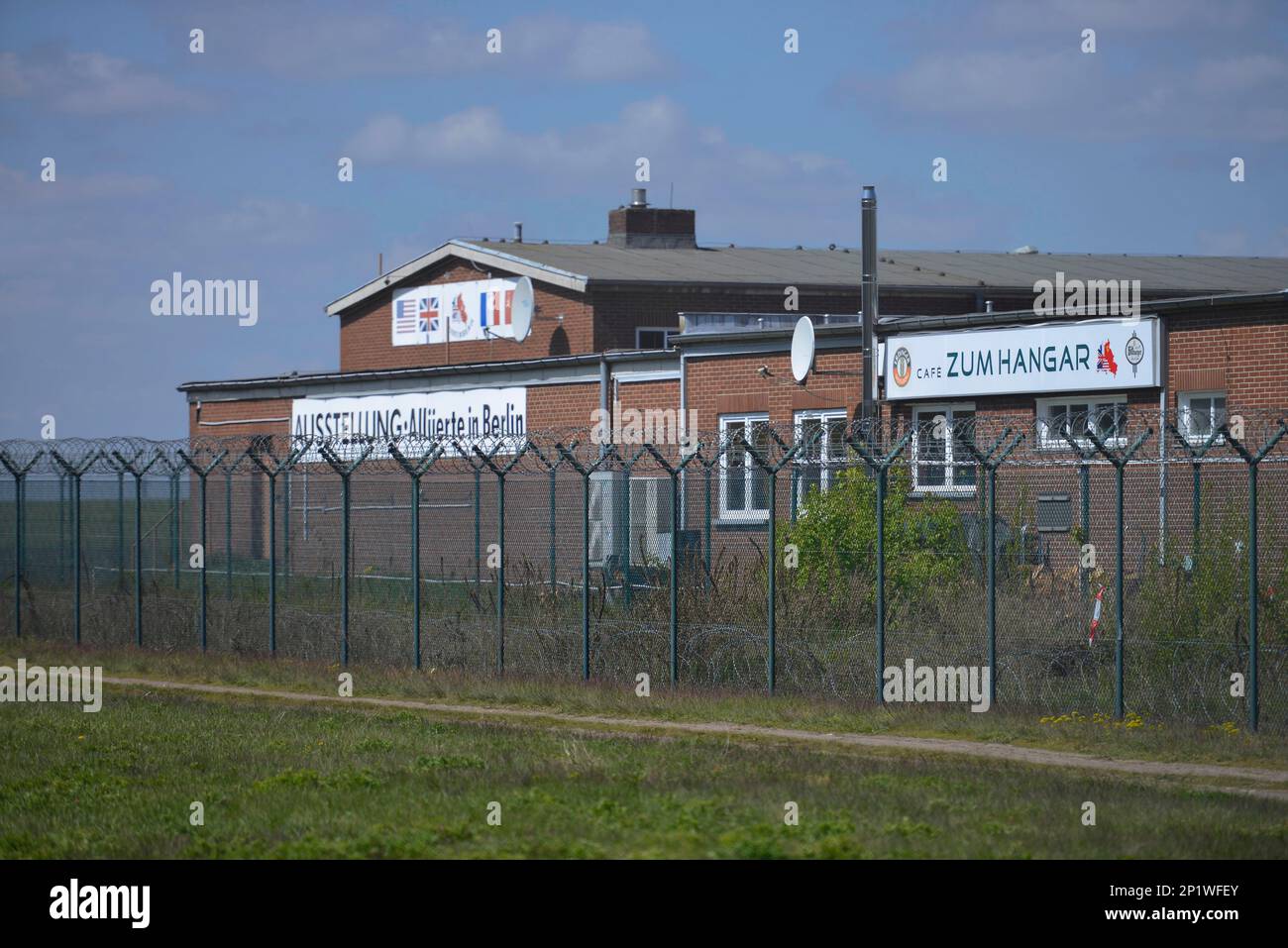 Ausstellungsgelände in Berlin, Kurt-Schumacher-Damm, Flughafen Tegel, Reinickendorf, Berlin, Deutschland Stockfoto